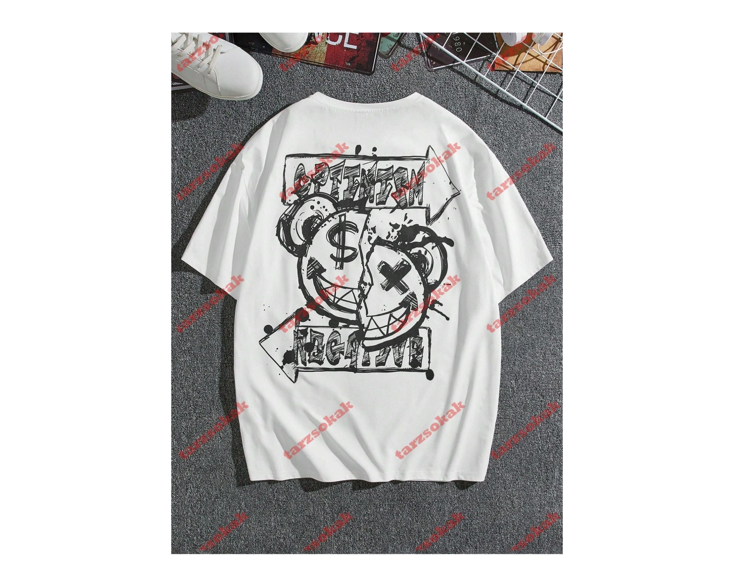 Model 3207 Erkek Yazlık Yuvarlak Yaka Kısa Kollu Günlük Tişört, Yaz