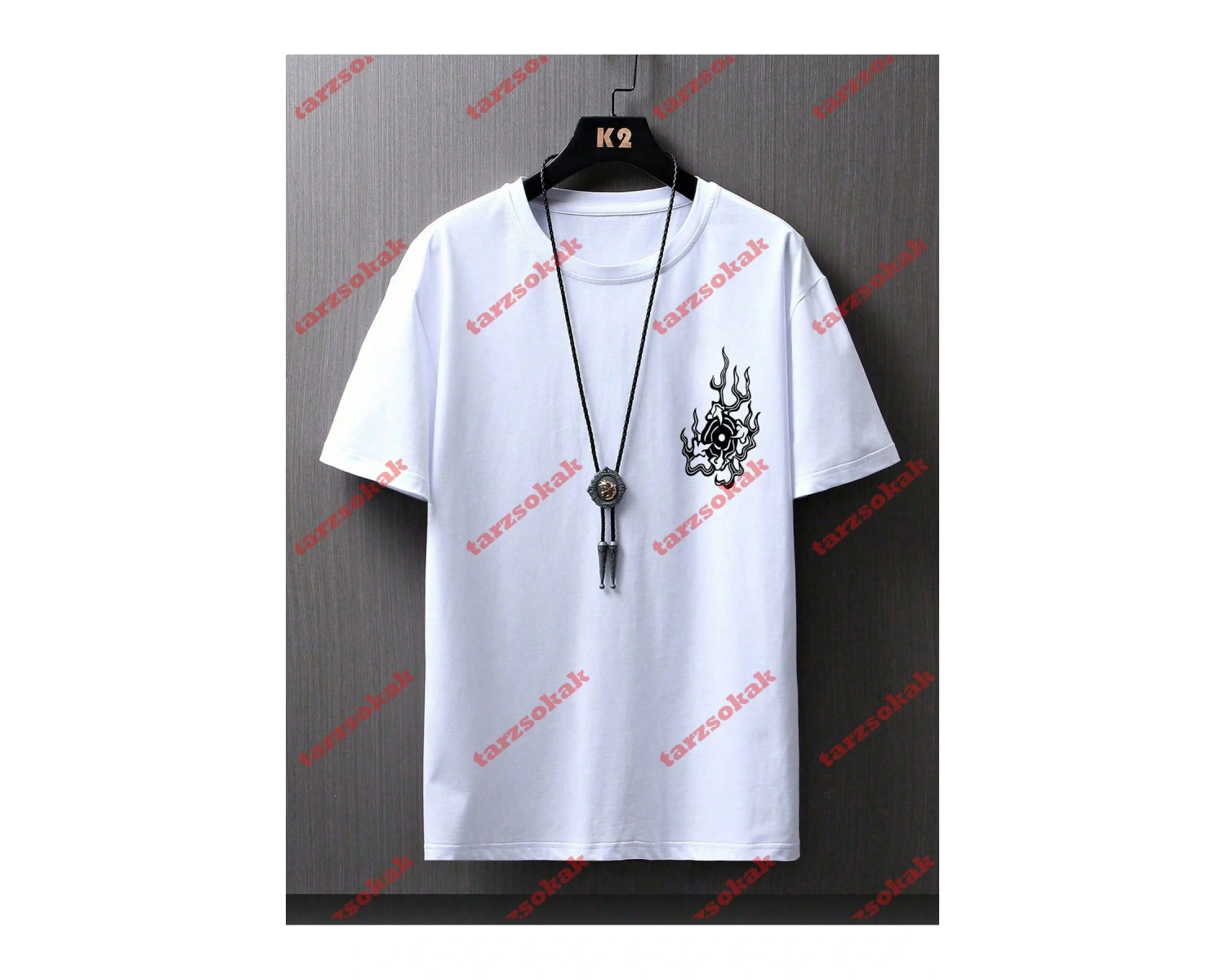 Model 3208 Erkek Yazlık Yuvarlak Yaka Kısa Kollu Günlük Tişört, Yaz