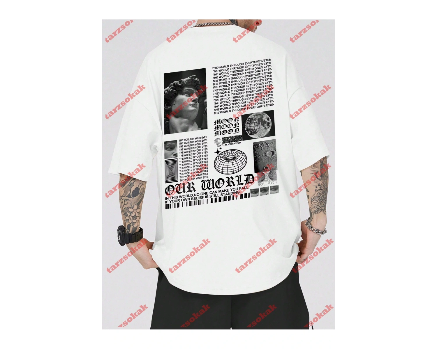 Model 3211 Erkek Yazlık Yuvarlak Yaka Kısa Kollu Günlük Tişört, Yaz