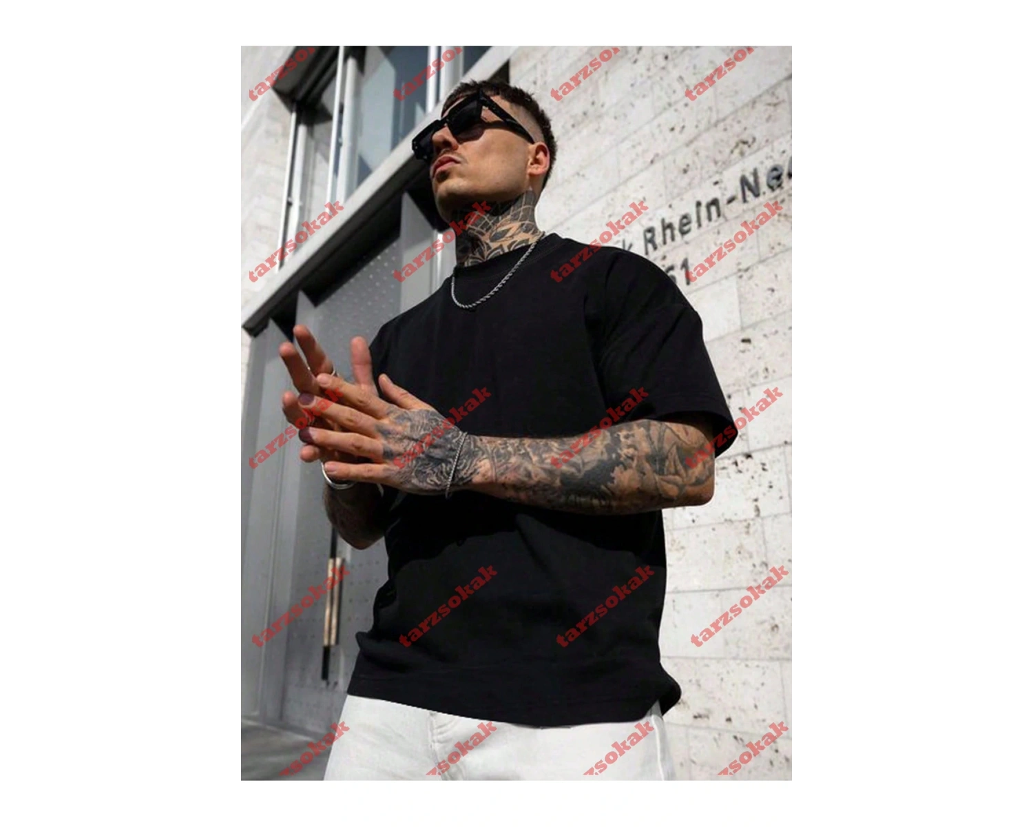 Model 3221 Erkek Yazlık Yuvarlak Yaka Kısa Kollu Günlük Tişört, Yaz