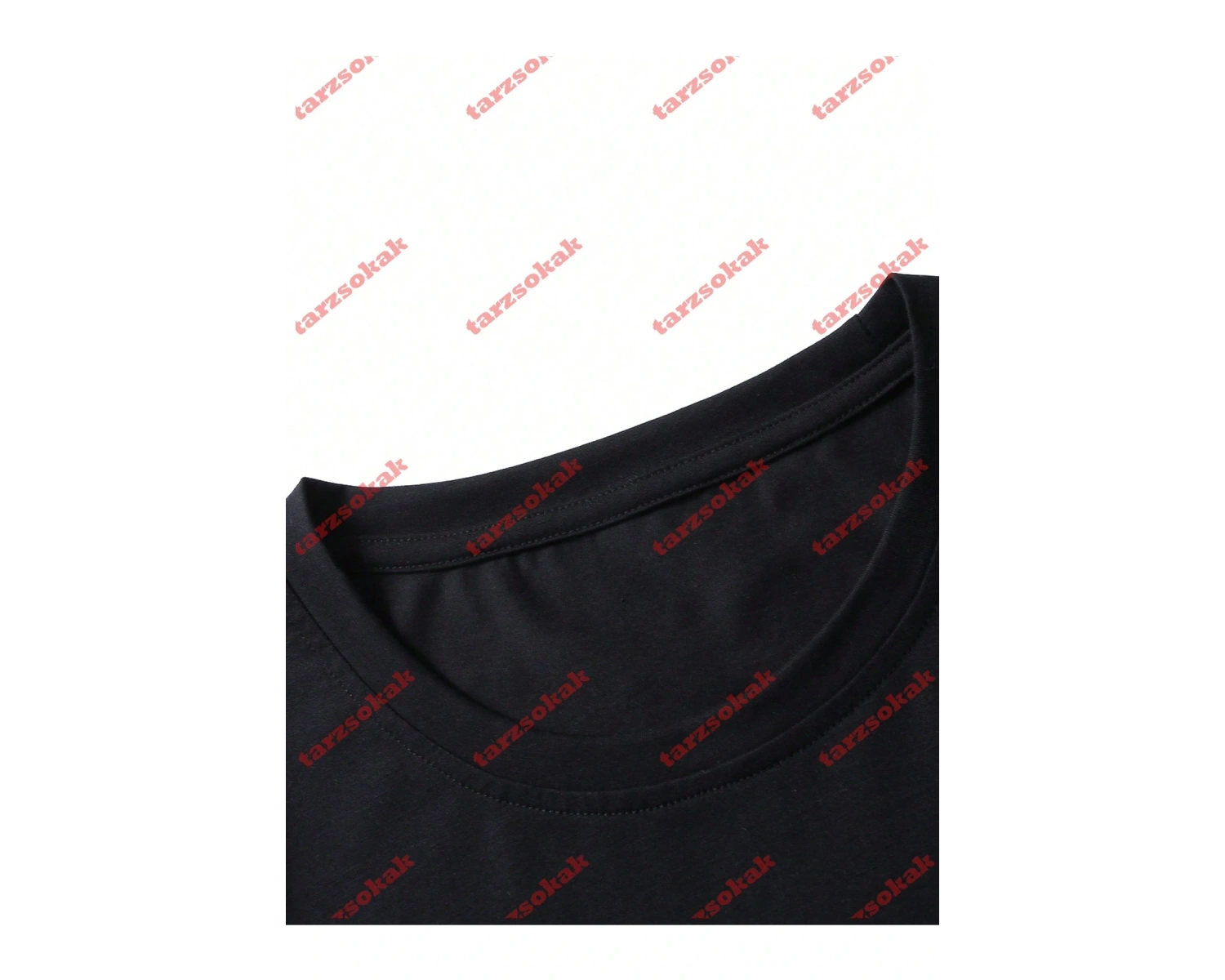 Model 3224 Erkek Yazlık Yuvarlak Yaka Kısa Kollu Günlük Tişört, Yaz