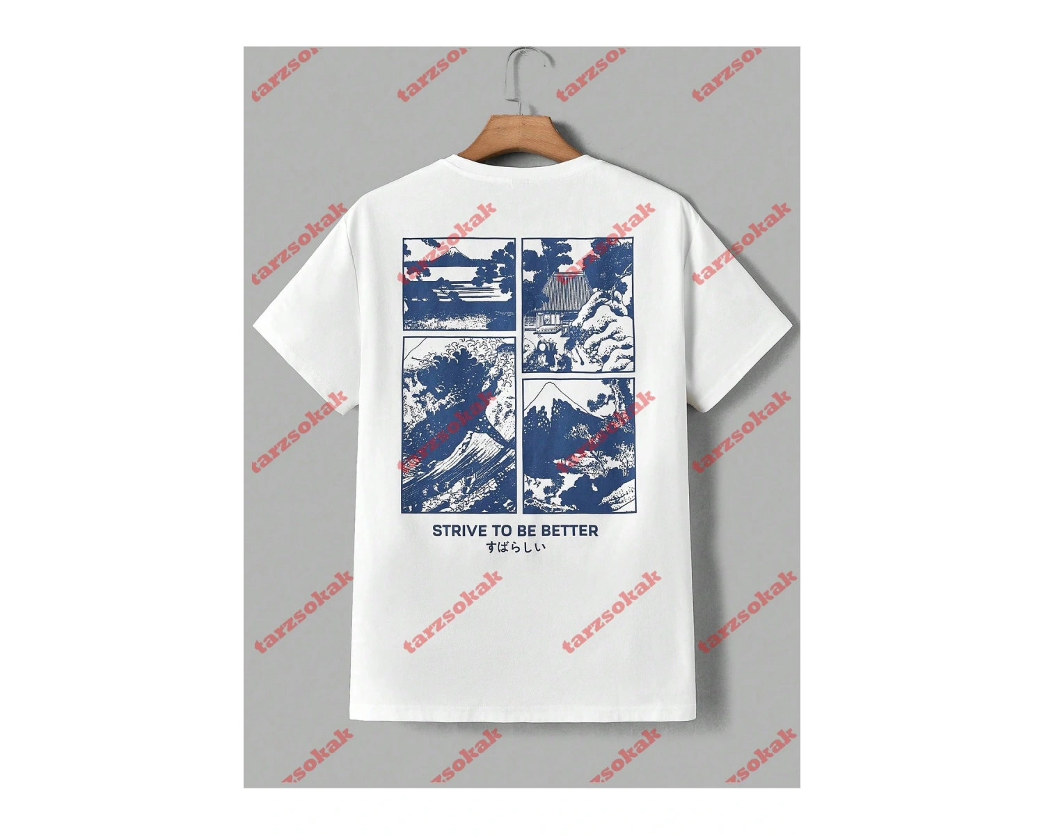 Model 3225 Erkek Yazlık Yuvarlak Yaka Kısa Kollu Günlük Tişört, Yaz