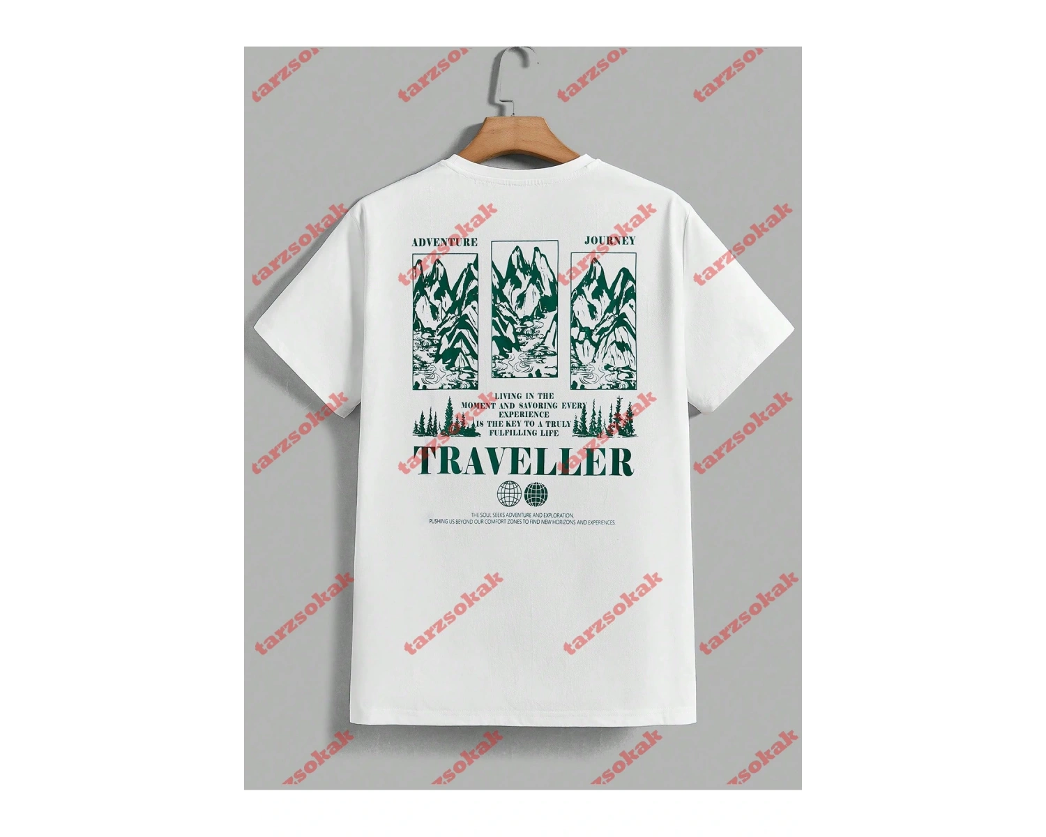 Model 3226 Erkek Yazlık Yuvarlak Yaka Kısa Kollu Günlük Tişört, Yaz