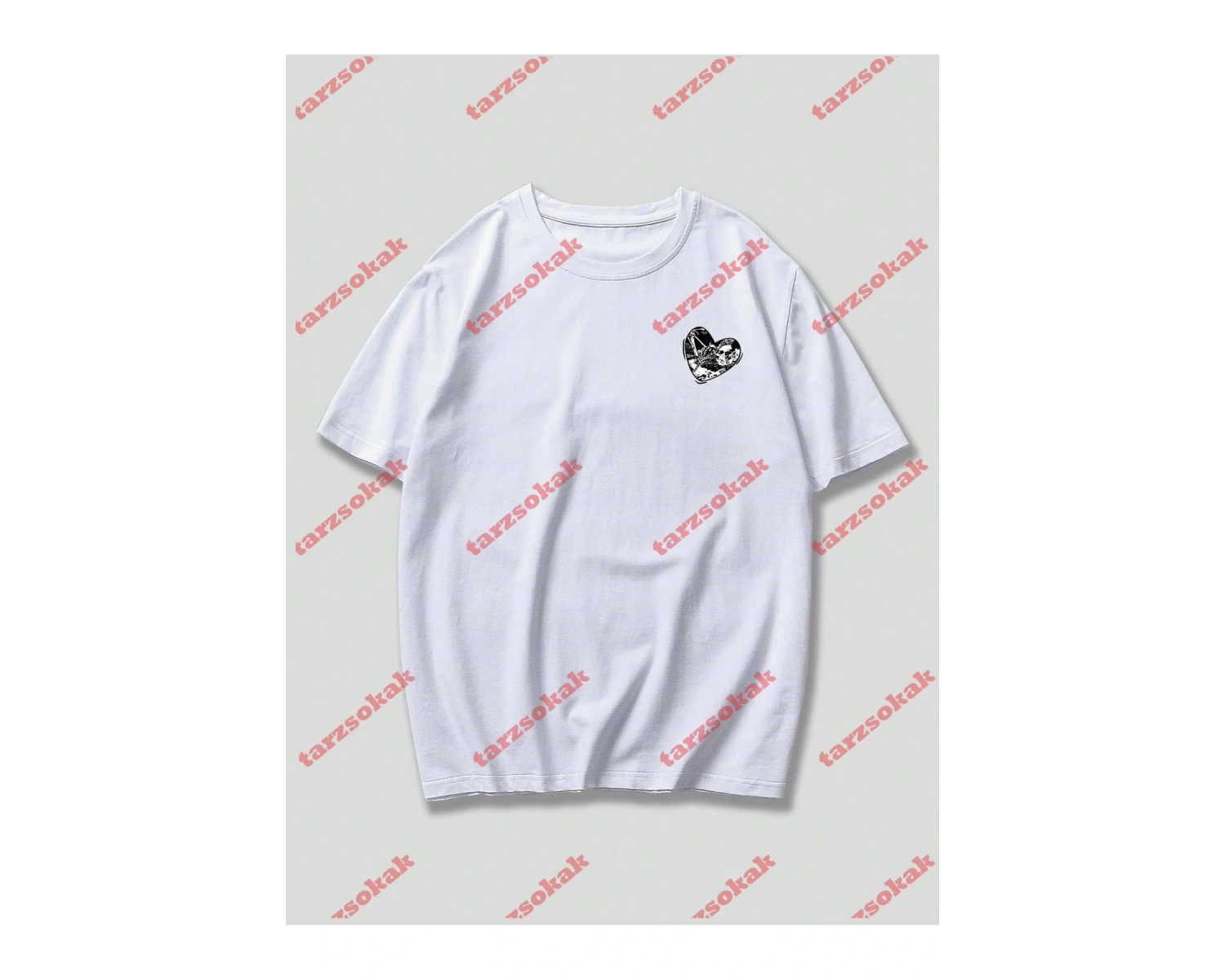 Model 3237 Erkek Yazlık Yuvarlak Yaka Kısa Kollu Günlük Tişört, Yaz