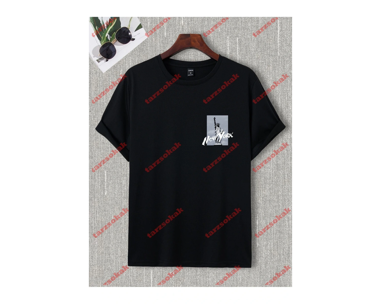 Model 3238 Erkek Yazlık Yuvarlak Yaka Kısa Kollu Günlük Tişört, Yaz