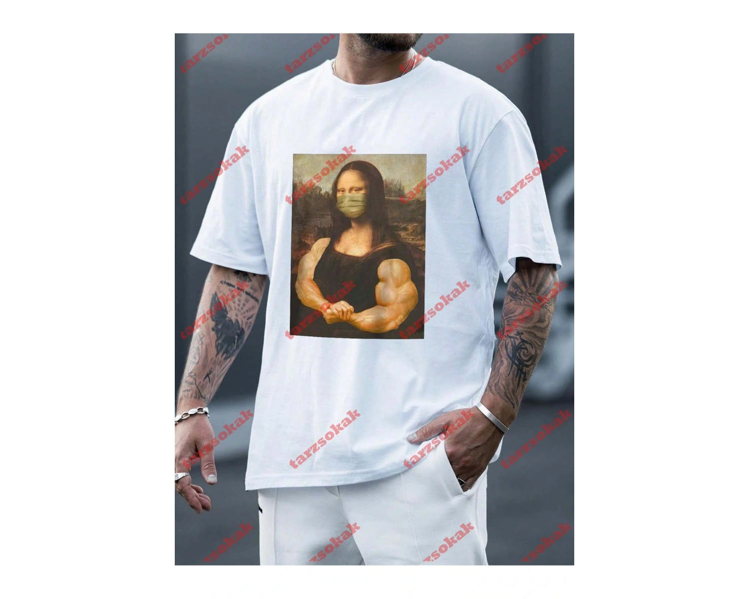 Model 3239 Erkek Yazlık Yuvarlak Yaka Kısa Kollu Günlük Tişört, Yaz