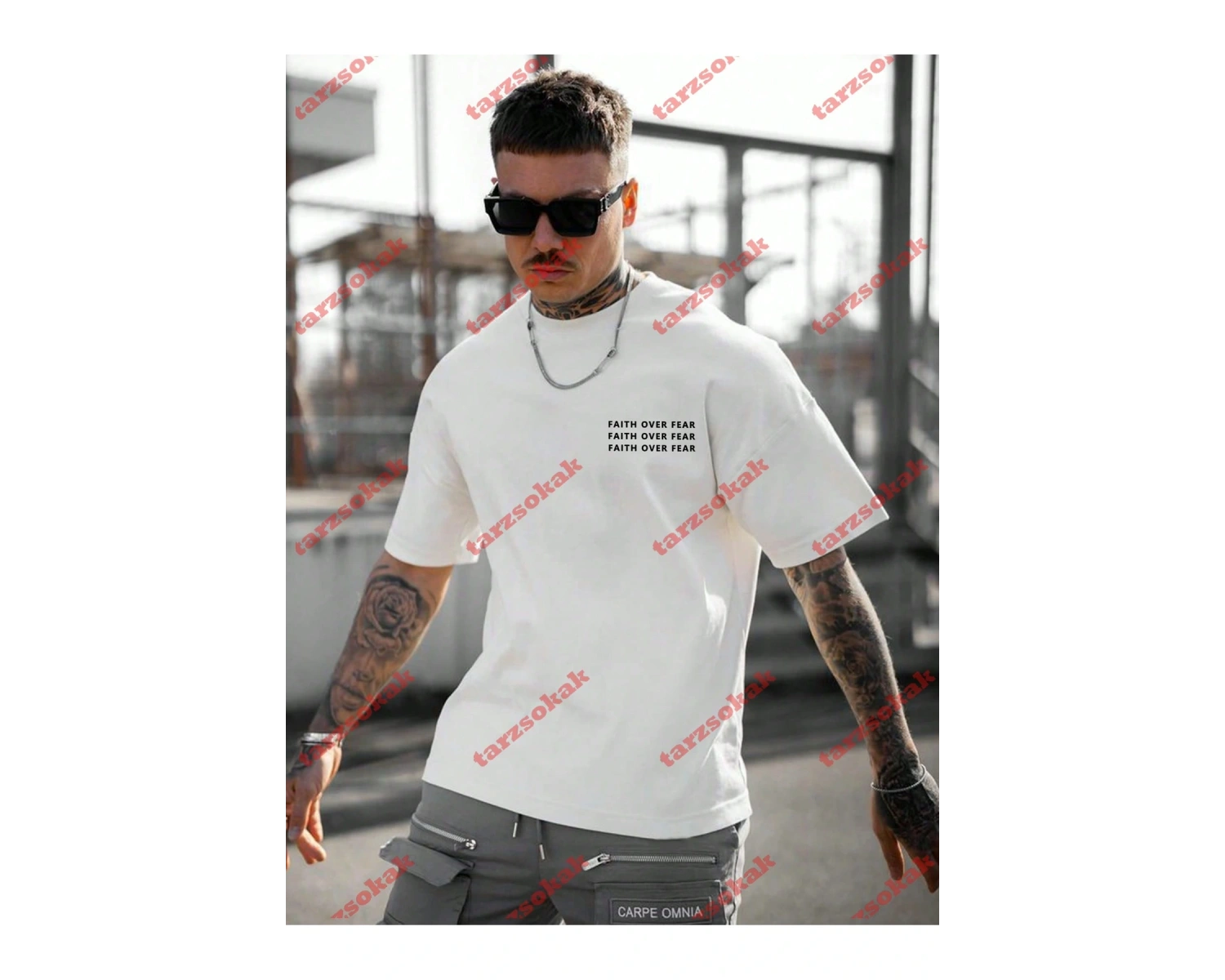 Model 3242 Erkek Yazlık Yuvarlak Yaka Kısa Kollu Günlük Tişört, Yaz