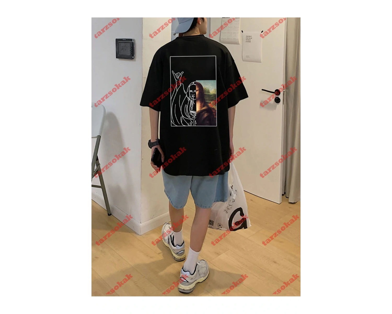 Model 3247 Erkek Yazlık Yuvarlak Yaka Kısa Kollu Günlük Tişört, Yaz