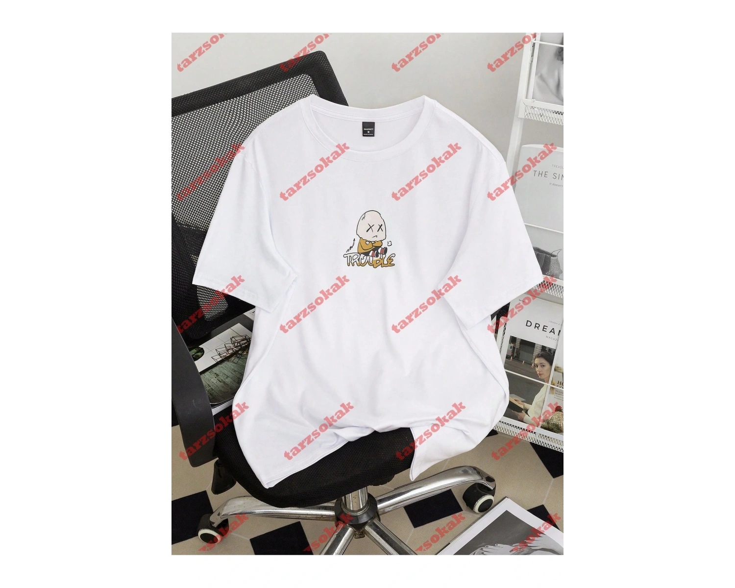 Model 3253 Erkek Yazlık Yuvarlak Yaka Kısa Kollu Günlük Tişört, Yaz