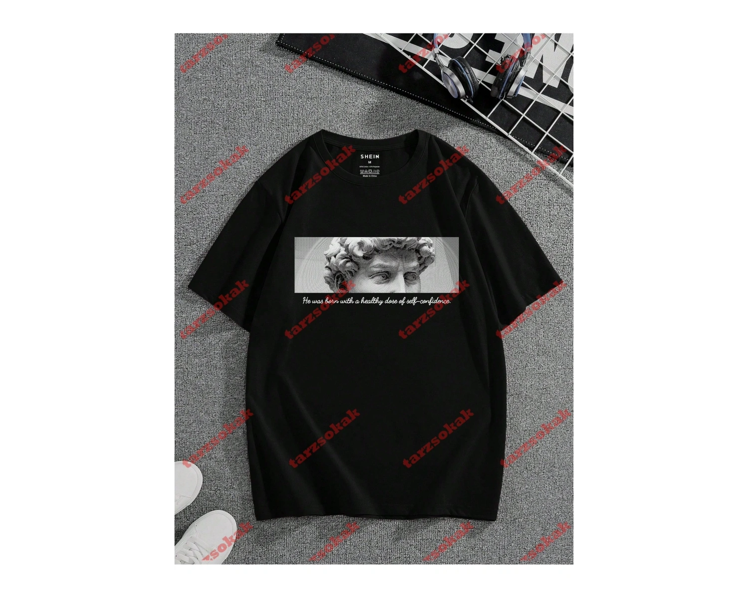 Model 3256 Erkek Yazlık Yuvarlak Yaka Kısa Kollu Günlük Tişört, Yaz