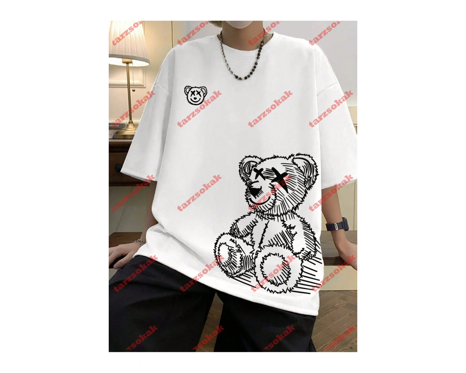 Model 3257 Erkek Yazlık Yuvarlak Yaka Kısa Kollu Günlük Tişört, Yaz