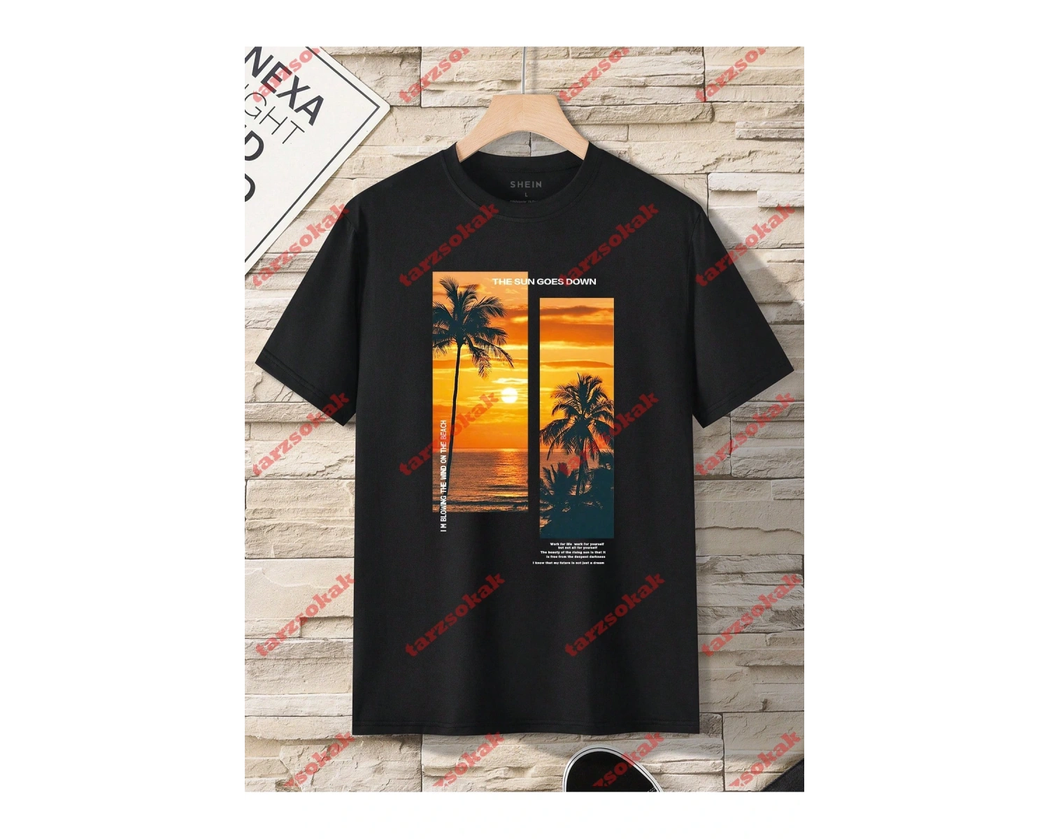 Model 3258 Erkek Yazlık Yuvarlak Yaka Kısa Kollu Günlük Tişört, Yaz