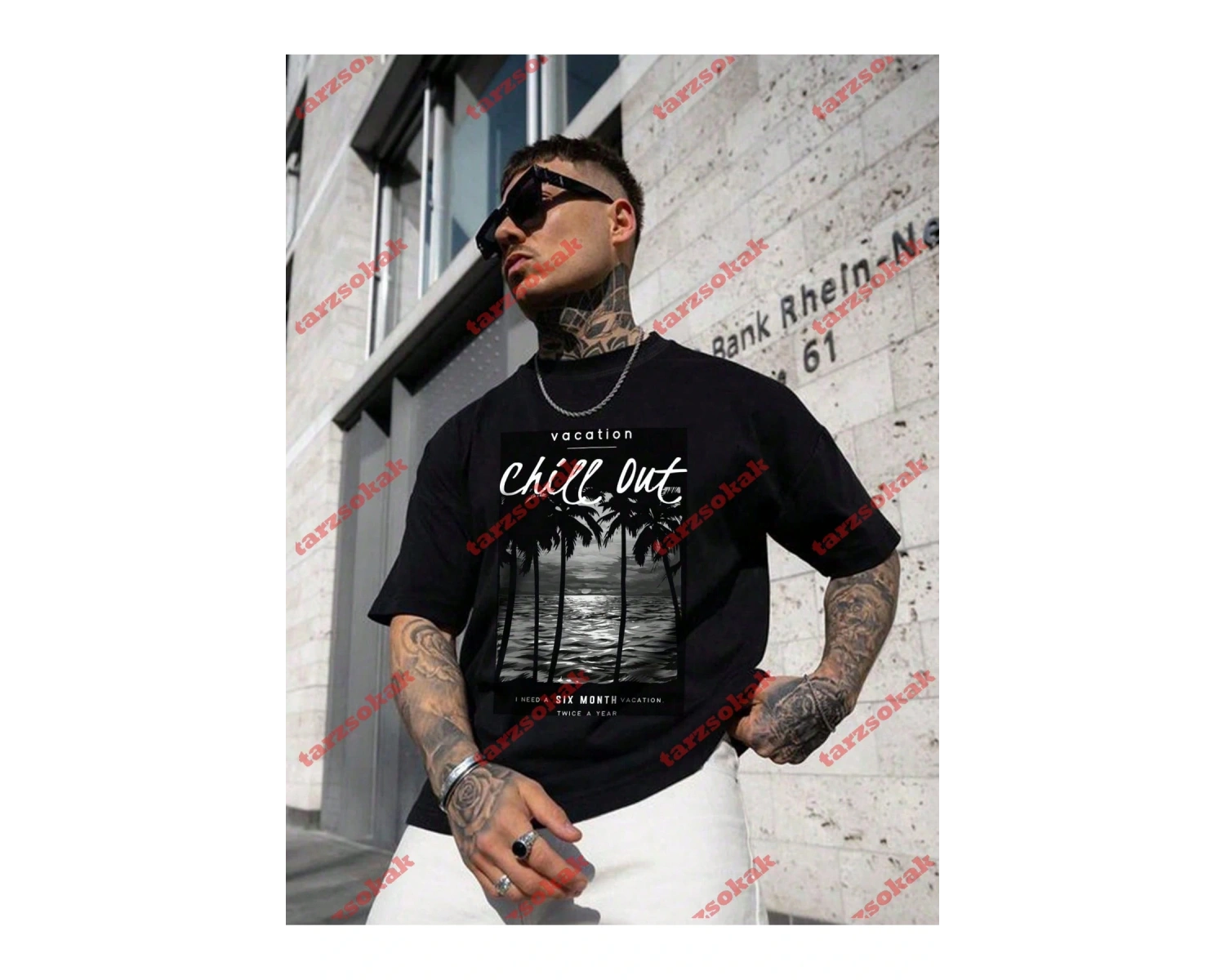 Model 3262 Erkek Yazlık Yuvarlak Yaka Kısa Kollu Günlük Tişört, Yaz