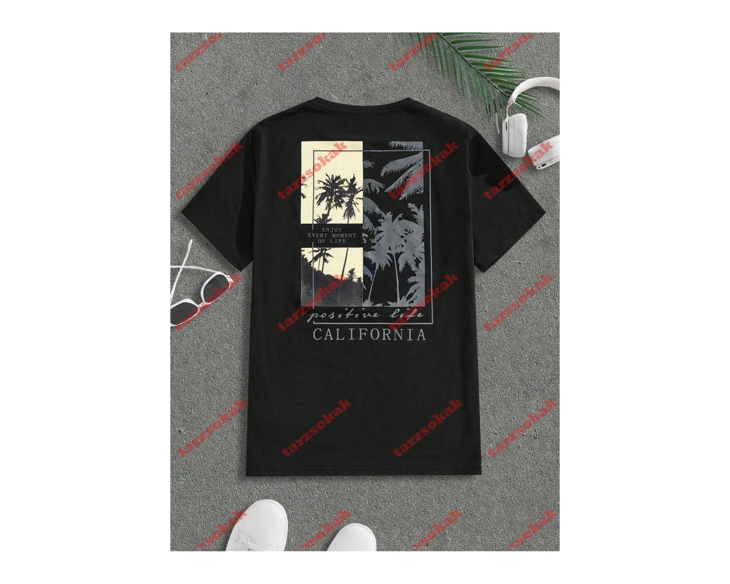 Model 3267 Erkek Yazlık Yuvarlak Yaka Kısa Kollu Günlük Tişört, Yaz