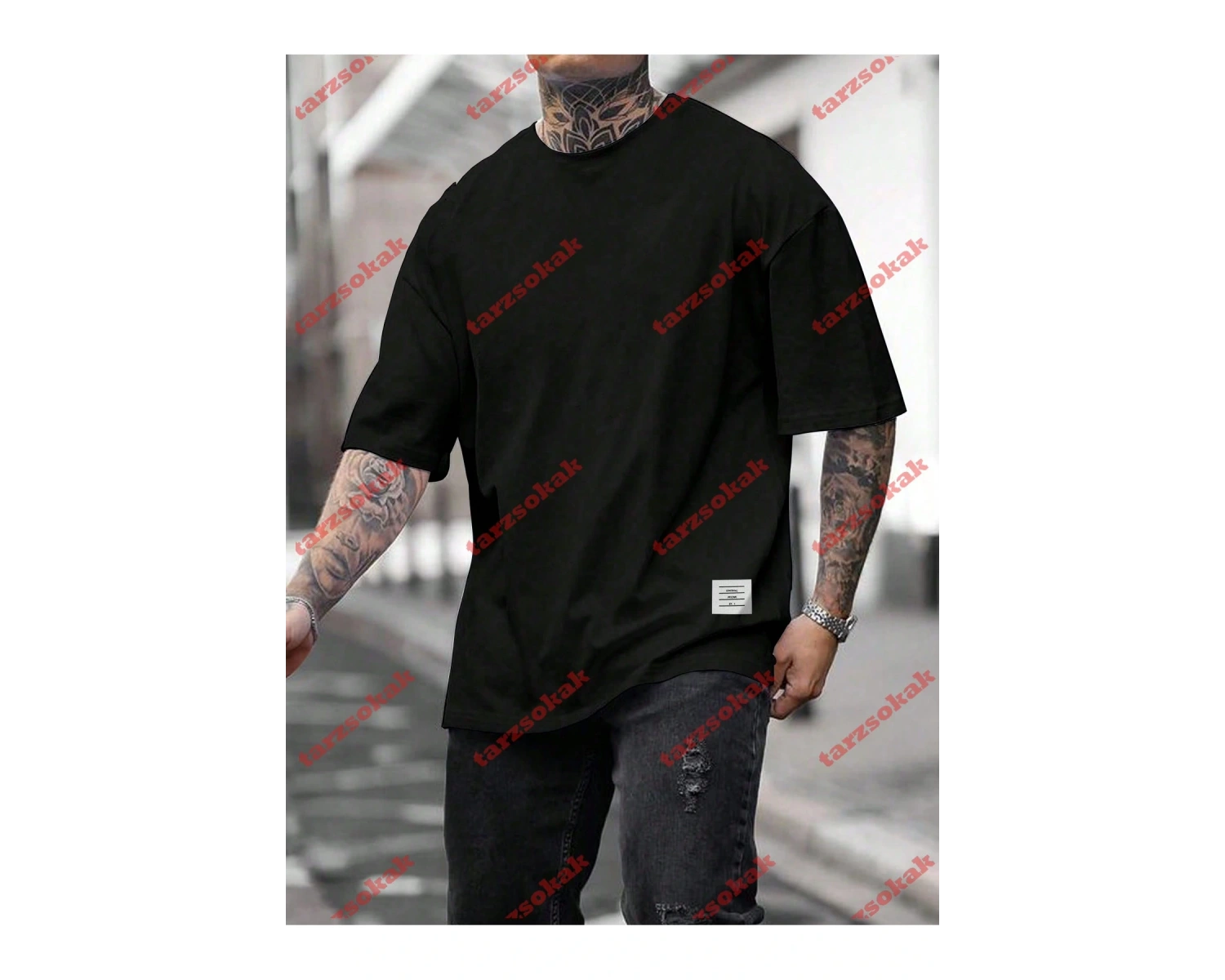 Model 3273 Erkek Yazlık Yuvarlak Yaka Kısa Kollu Günlük Tişört, Yaz