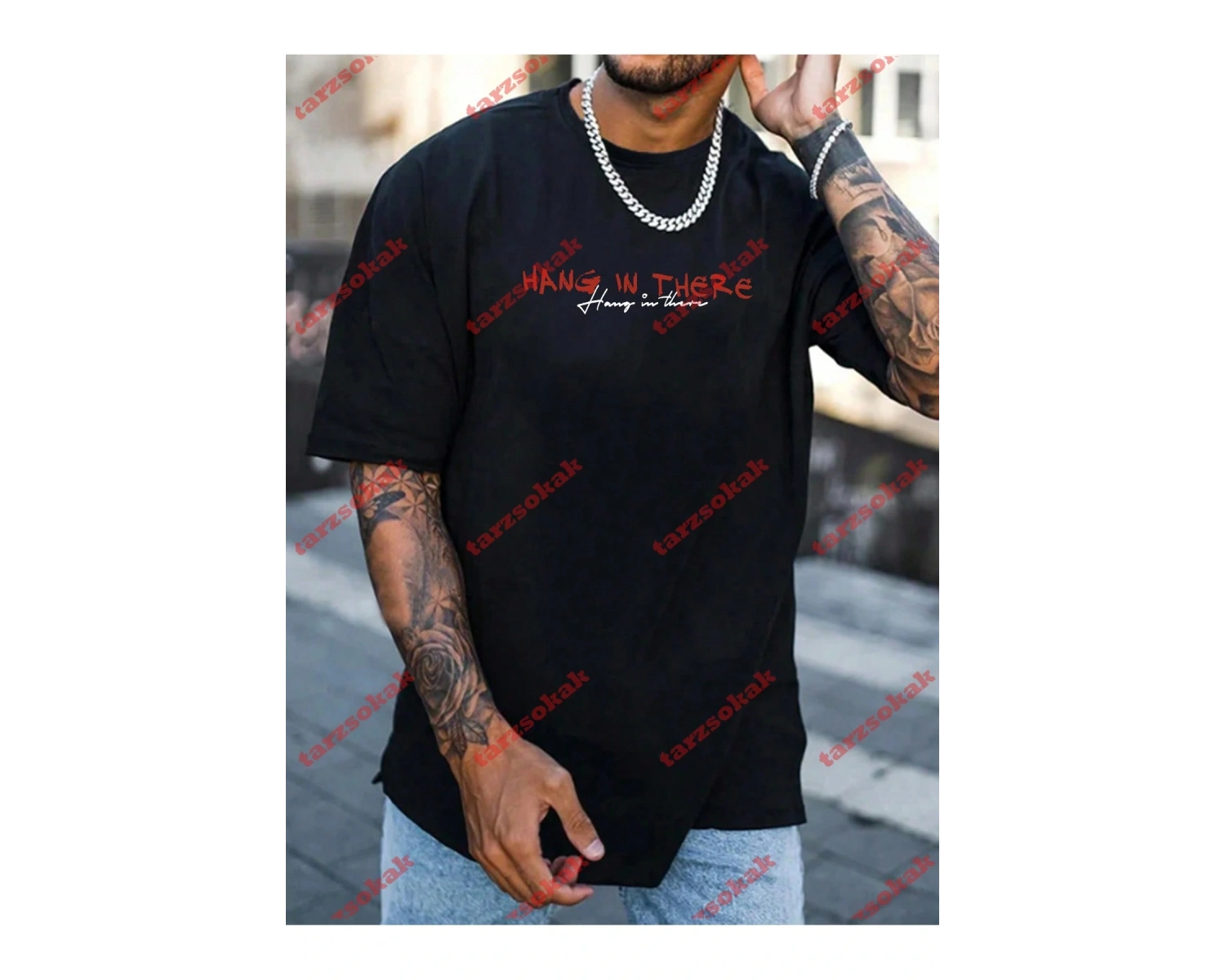 Model 3281 Erkek Yazlık Yuvarlak Yaka Kısa Kollu Günlük Tişört, Yaz