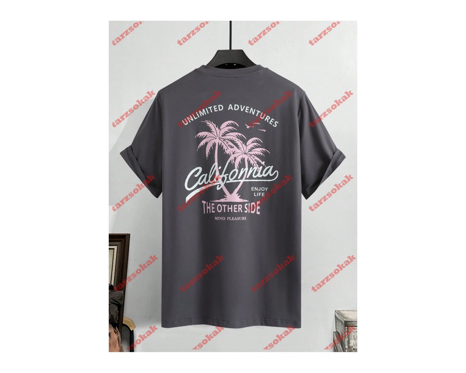 Model 3283 Erkek Yazlık Yuvarlak Yaka Kısa Kollu Günlük Tişört, Yaz