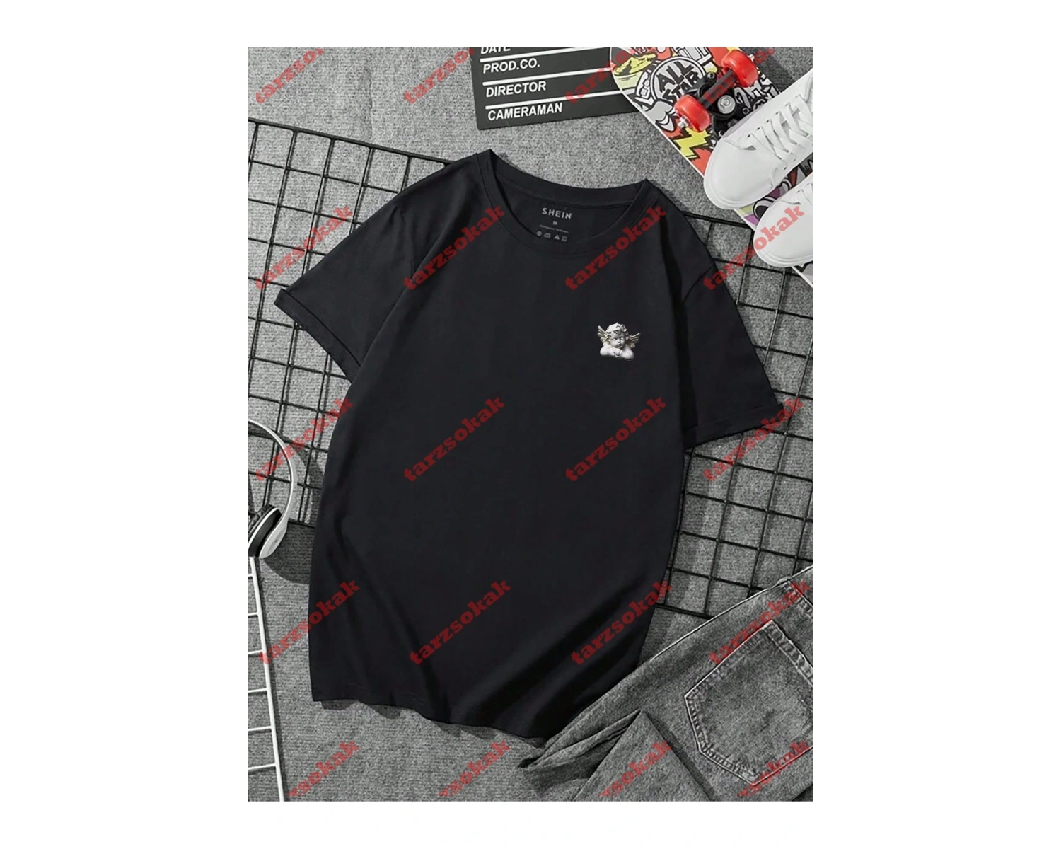 Model 3289 Erkek Yazlık Yuvarlak Yaka Kısa Kollu Günlük Tişört, Yaz