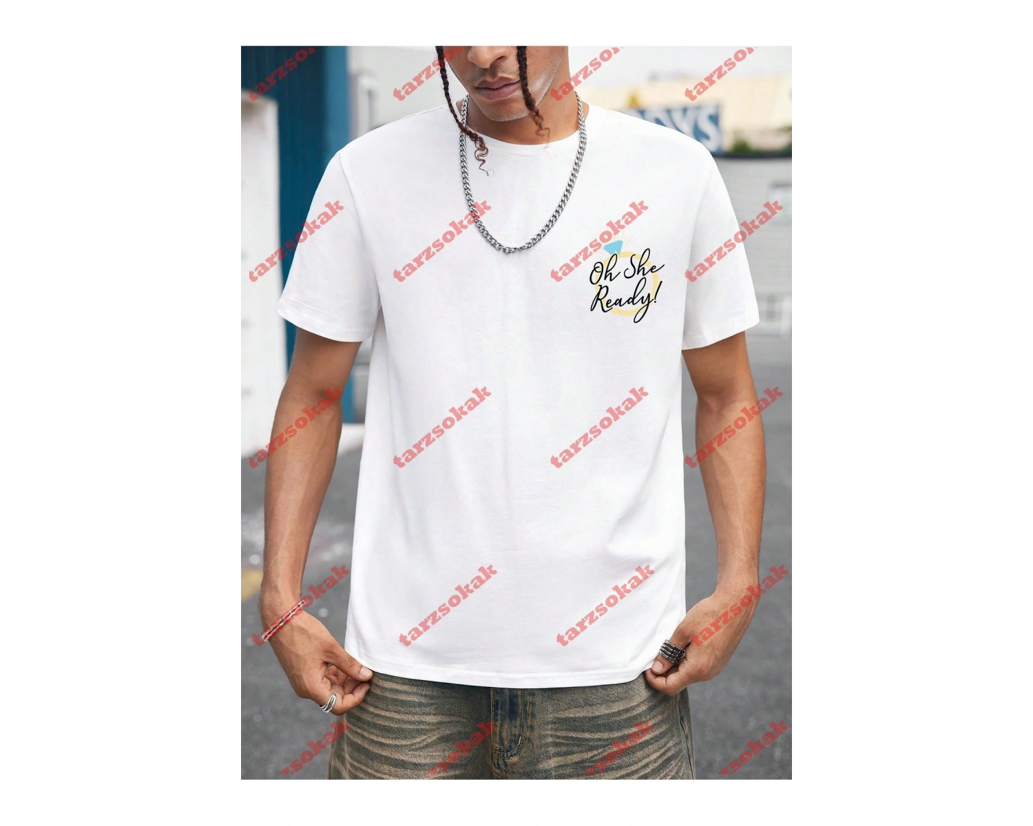 Model 3291 Erkek Yazlık Yuvarlak Yaka Kısa Kollu Günlük Tişört, Yaz