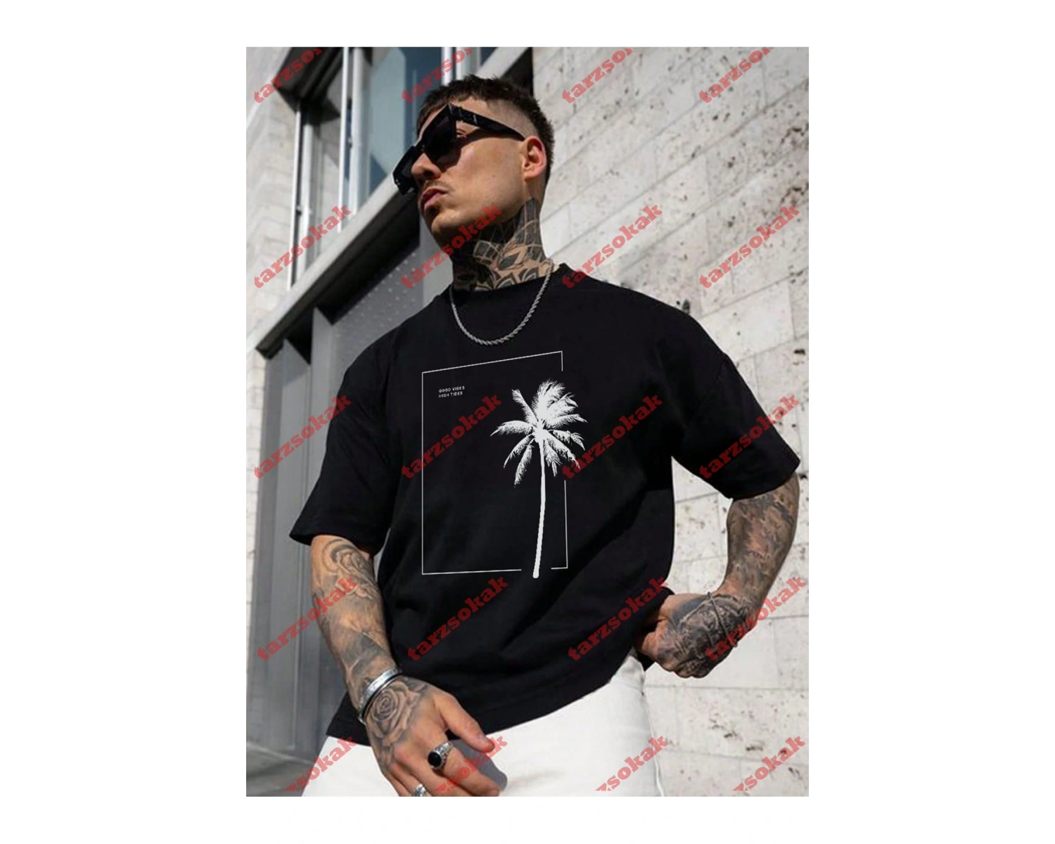 Model 3293 Erkek Yazlık Yuvarlak Yaka Kısa Kollu Günlük Tişört, Yaz