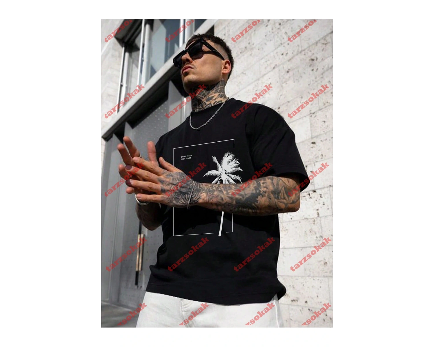 Model 3293 Erkek Yazlık Yuvarlak Yaka Kısa Kollu Günlük Tişört, Yaz