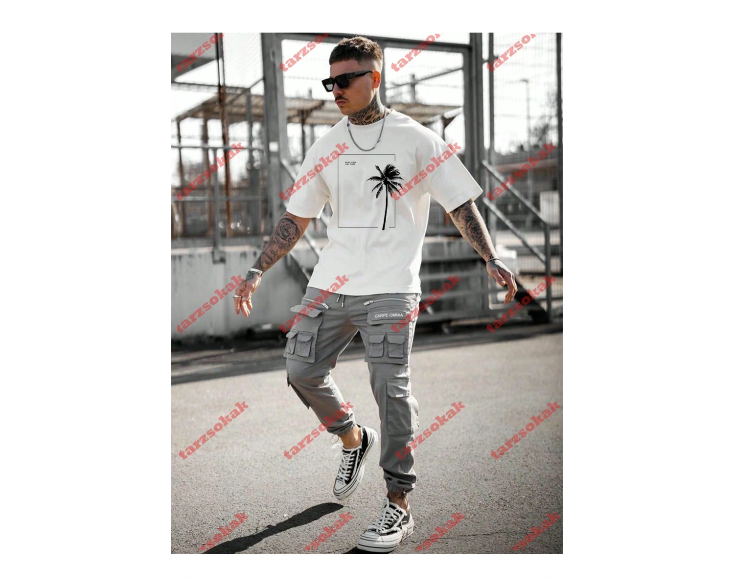 Model 3293 Erkek Yazlık Yuvarlak Yaka Kısa Kollu Günlük Tişört, Yaz