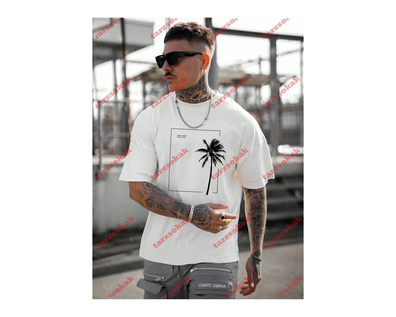 Model 3293 Erkek Yazlık Yuvarlak Yaka Kısa Kollu Günlük Tişört, Yaz