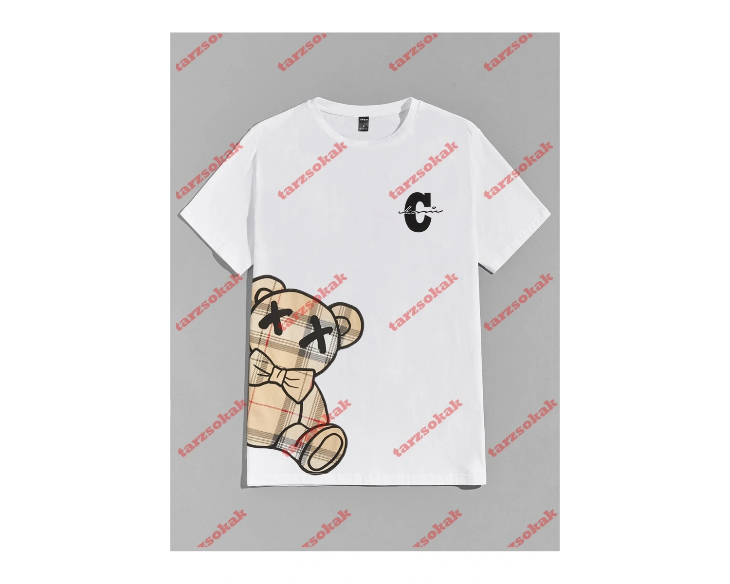 Model 3299 Erkek Yazlık Yuvarlak Yaka Kısa Kollu Günlük Tişört, Yaz