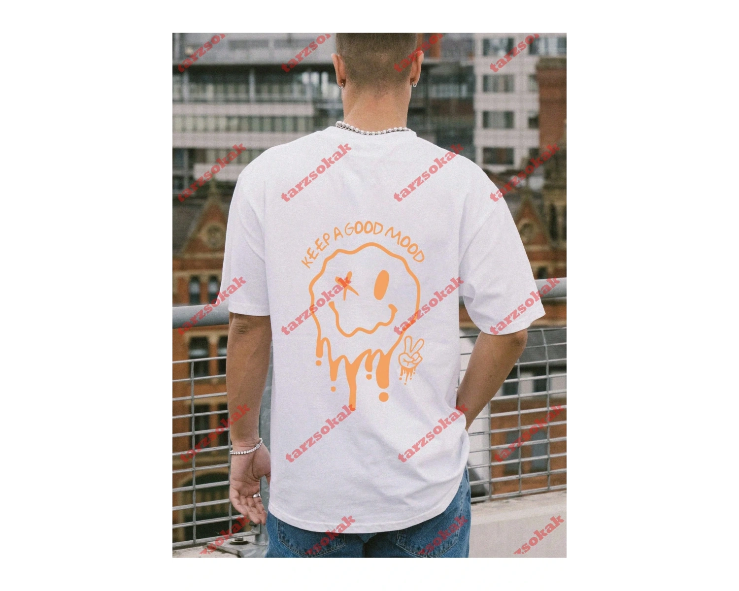 Model 3300 Erkek Yazlık Yuvarlak Yaka Kısa Kollu Günlük Tişört, Yaz