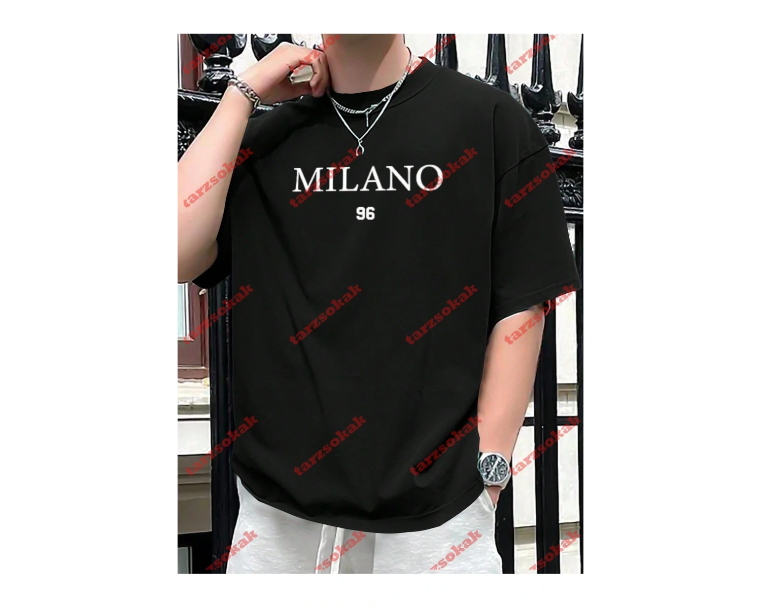 Model 3309 Erkek Yazlık Yuvarlak Yaka Kısa Kollu Günlük Tişört, Yaz