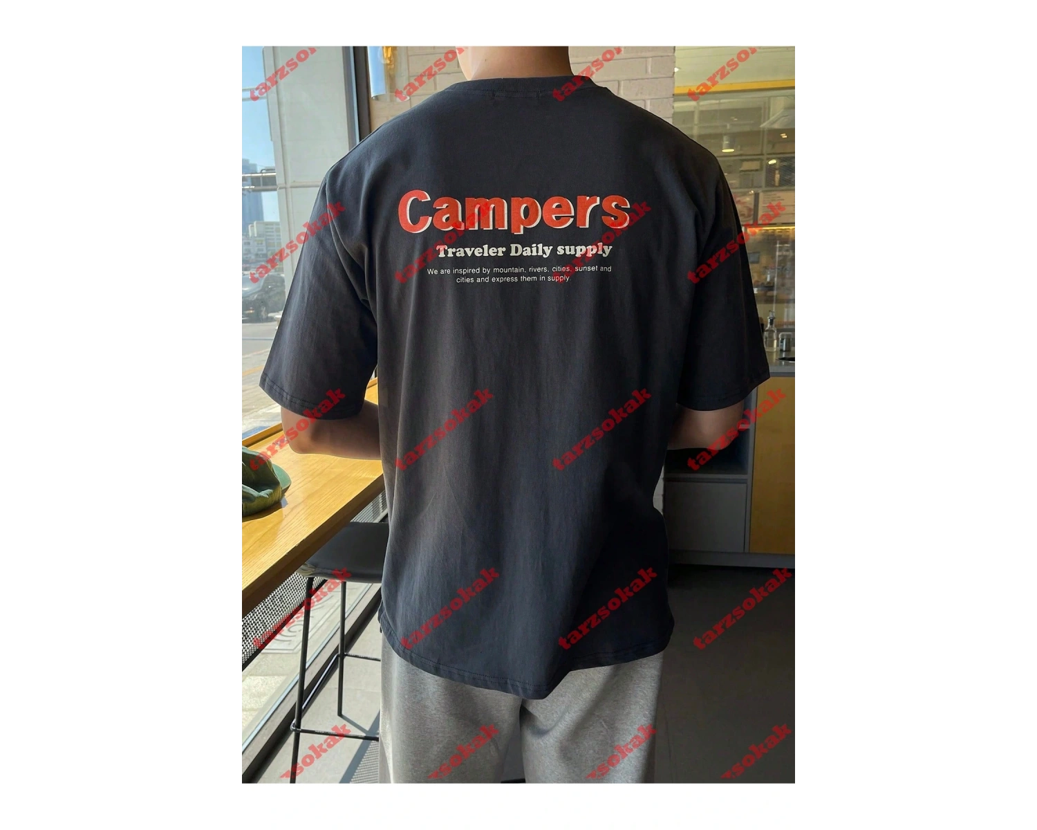 Model 3315 Erkek Yazlık Yuvarlak Yaka Kısa Kollu Günlük Tişört, Yaz