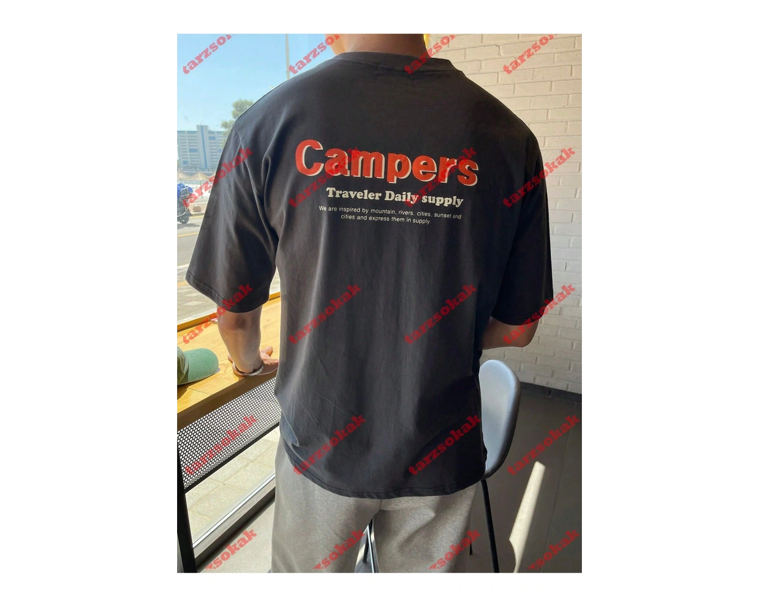 Model 3315 Erkek Yazlık Yuvarlak Yaka Kısa Kollu Günlük Tişört, Yaz