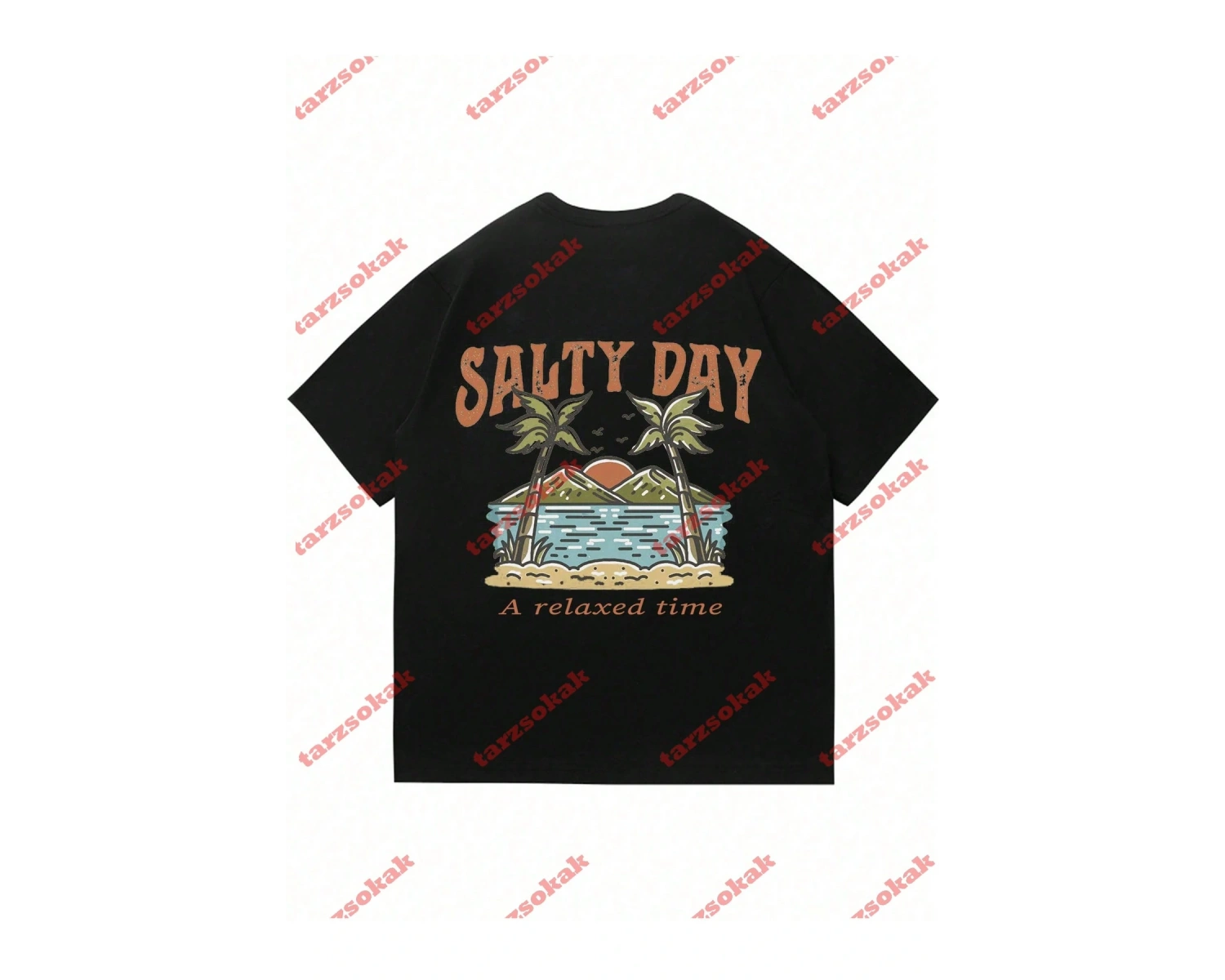 Model 3318 Erkek Yazlık Yuvarlak Yaka Kısa Kollu Günlük Tişört, Yaz