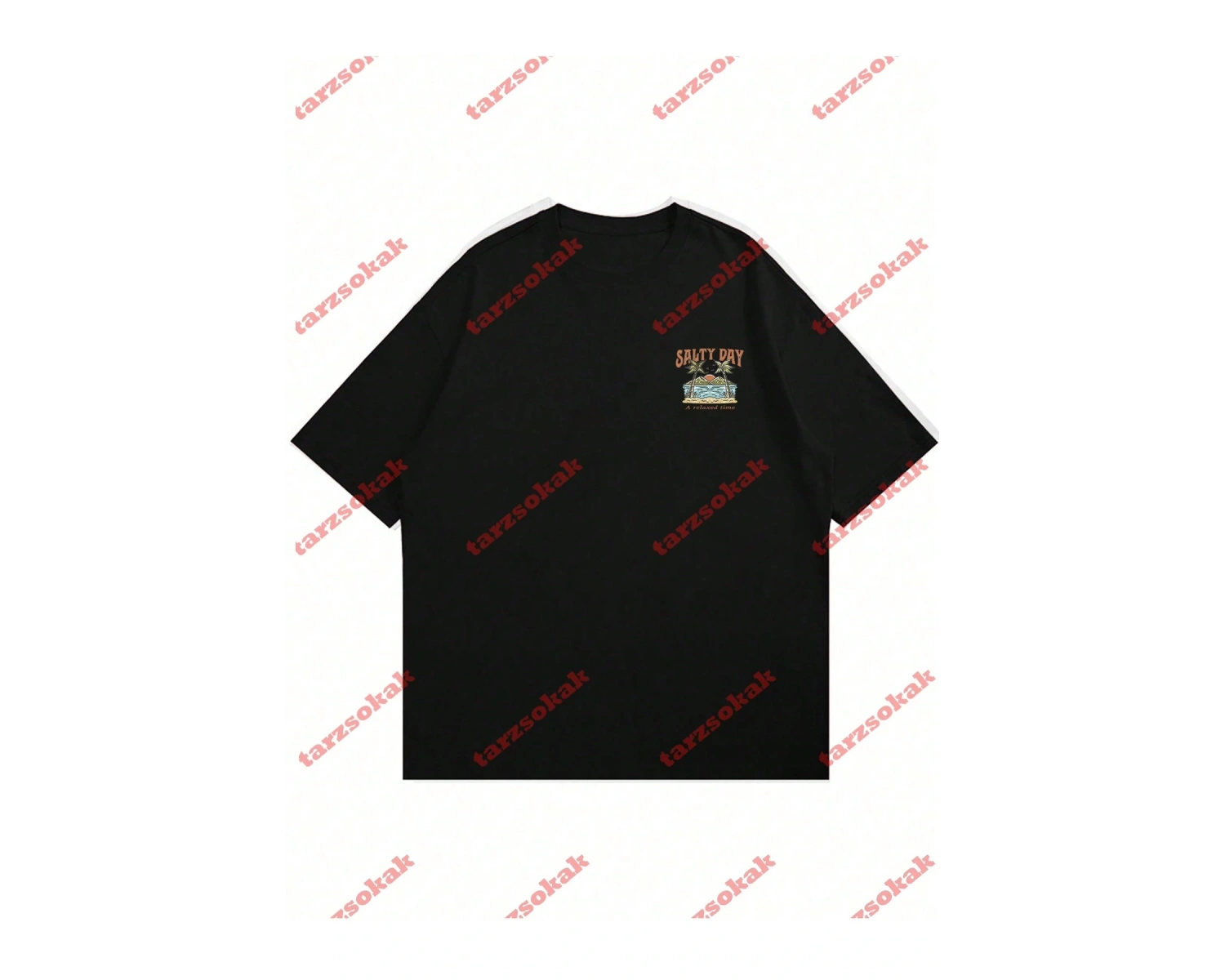 Model 3318 Erkek Yazlık Yuvarlak Yaka Kısa Kollu Günlük Tişört, Yaz