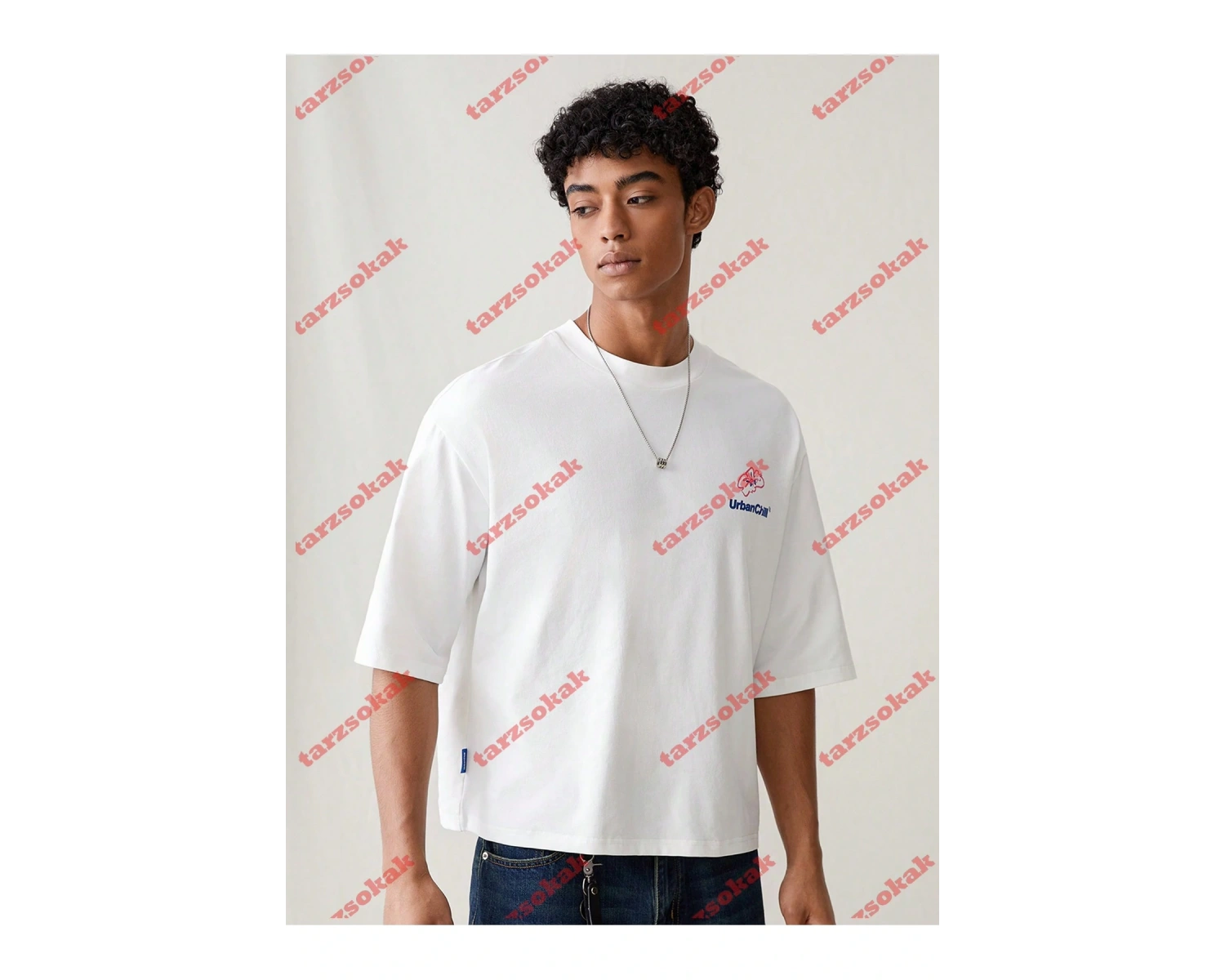 Model 3319 Erkek Yazlık Yuvarlak Yaka Kısa Kollu Günlük Tişört, Yaz