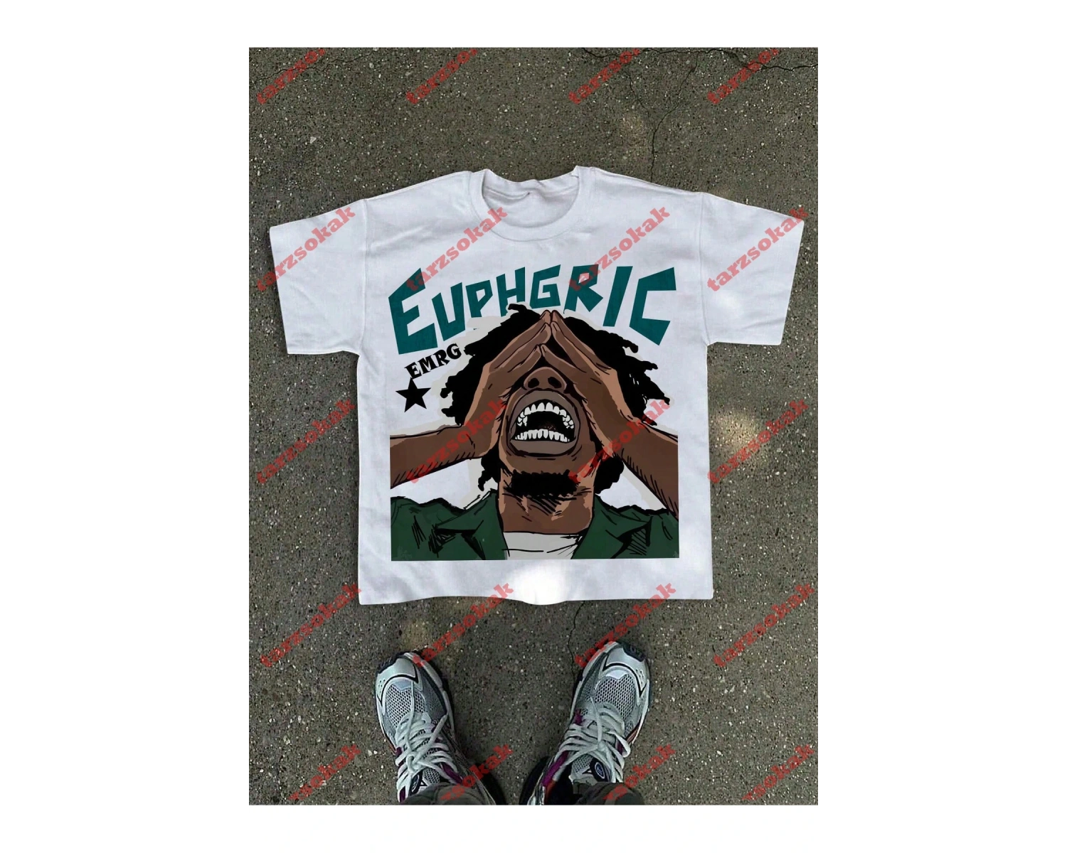 Model 3323 Erkek Yazlık Yuvarlak Yaka Kısa Kollu Günlük Tişört, Yaz