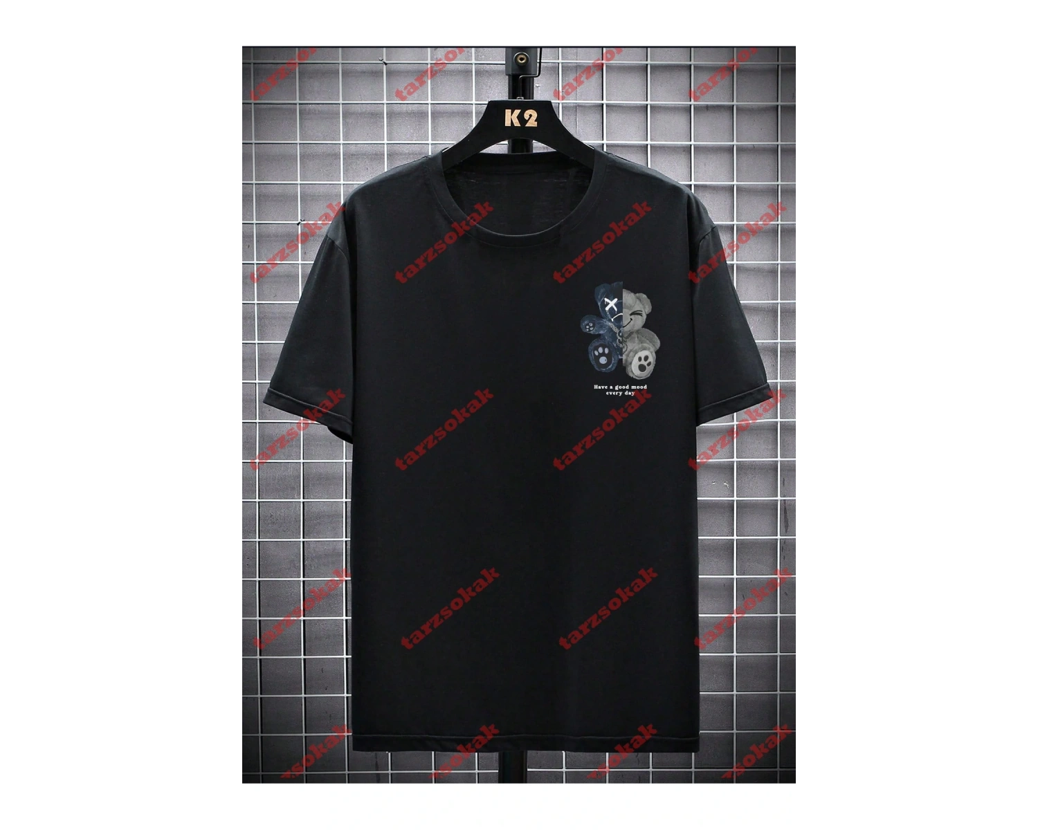 Model 3328 Erkek Yazlık Yuvarlak Yaka Kısa Kollu Günlük Tişört, Yaz