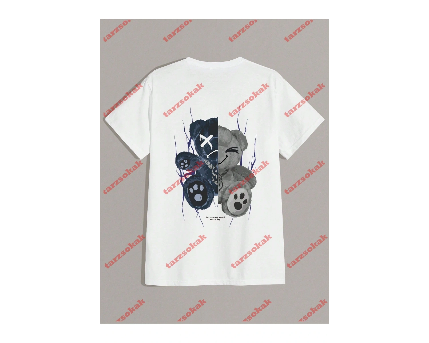 Model 3328 Erkek Yazlık Yuvarlak Yaka Kısa Kollu Günlük Tişört, Yaz