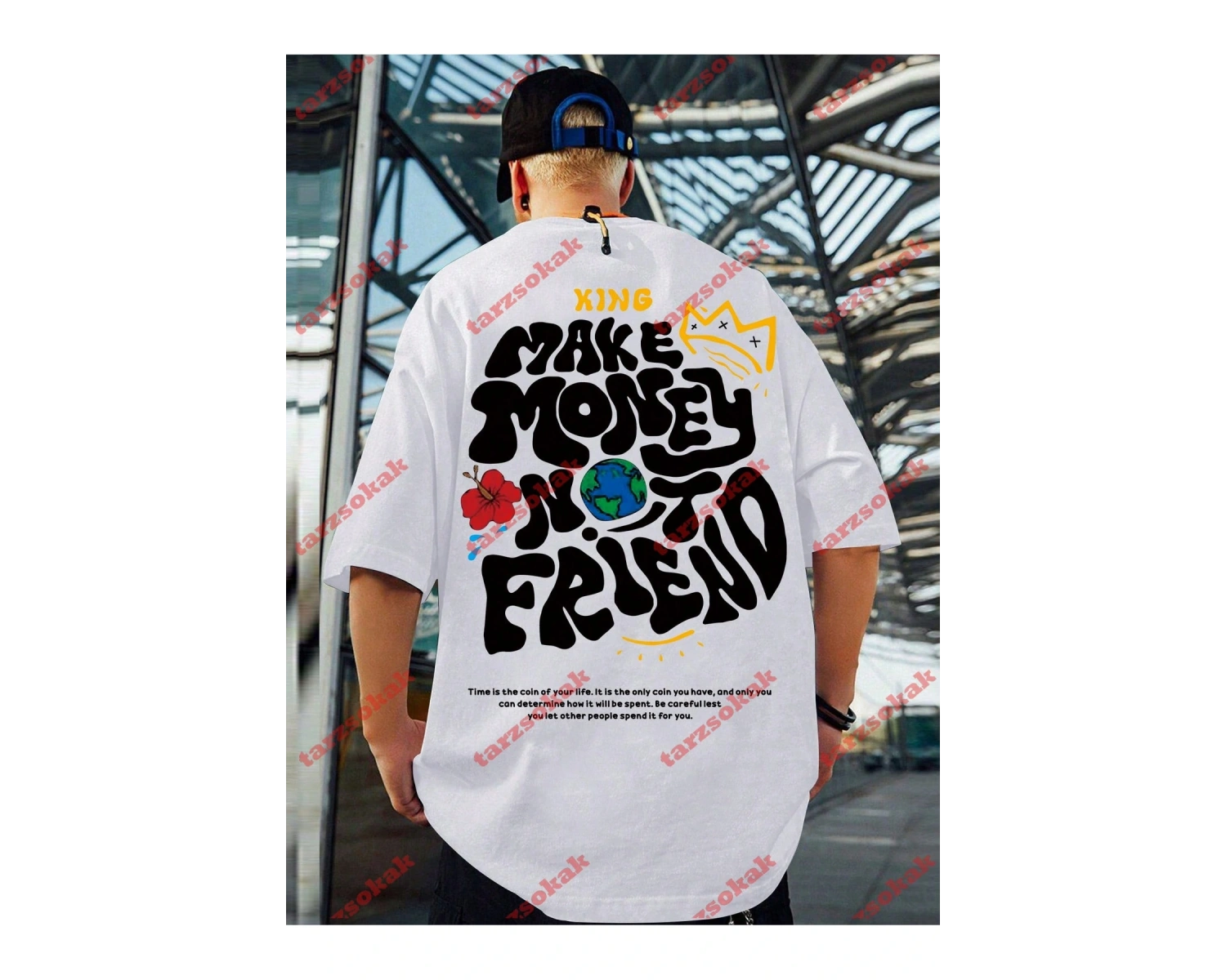 Model 3330 Erkek Yazlık Yuvarlak Yaka Kısa Kollu Günlük Tişört, Yaz