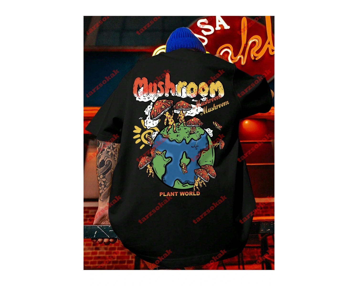 Model 3337 Erkek Yazlık Yuvarlak Yaka Kısa Kollu Günlük Tişört, Yaz