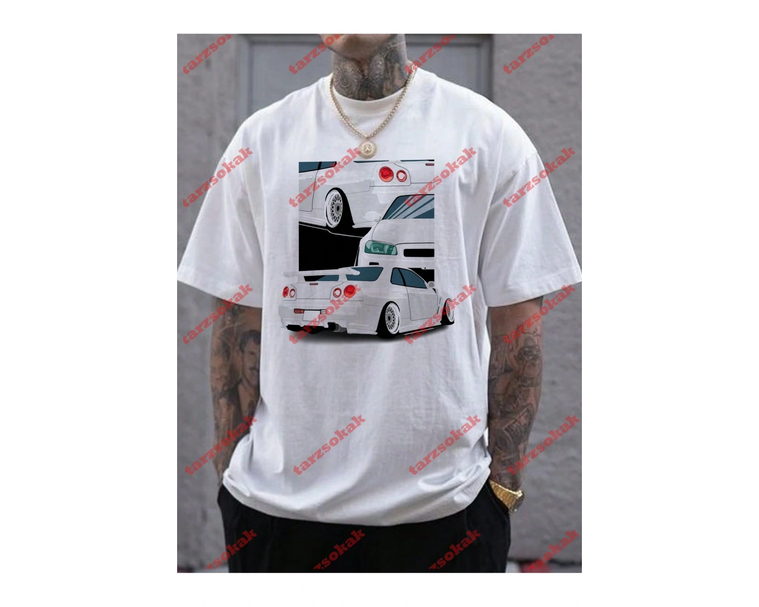 Model 3341 Erkek Yazlık Yuvarlak Yaka Kısa Kollu Günlük Tişört, Yaz