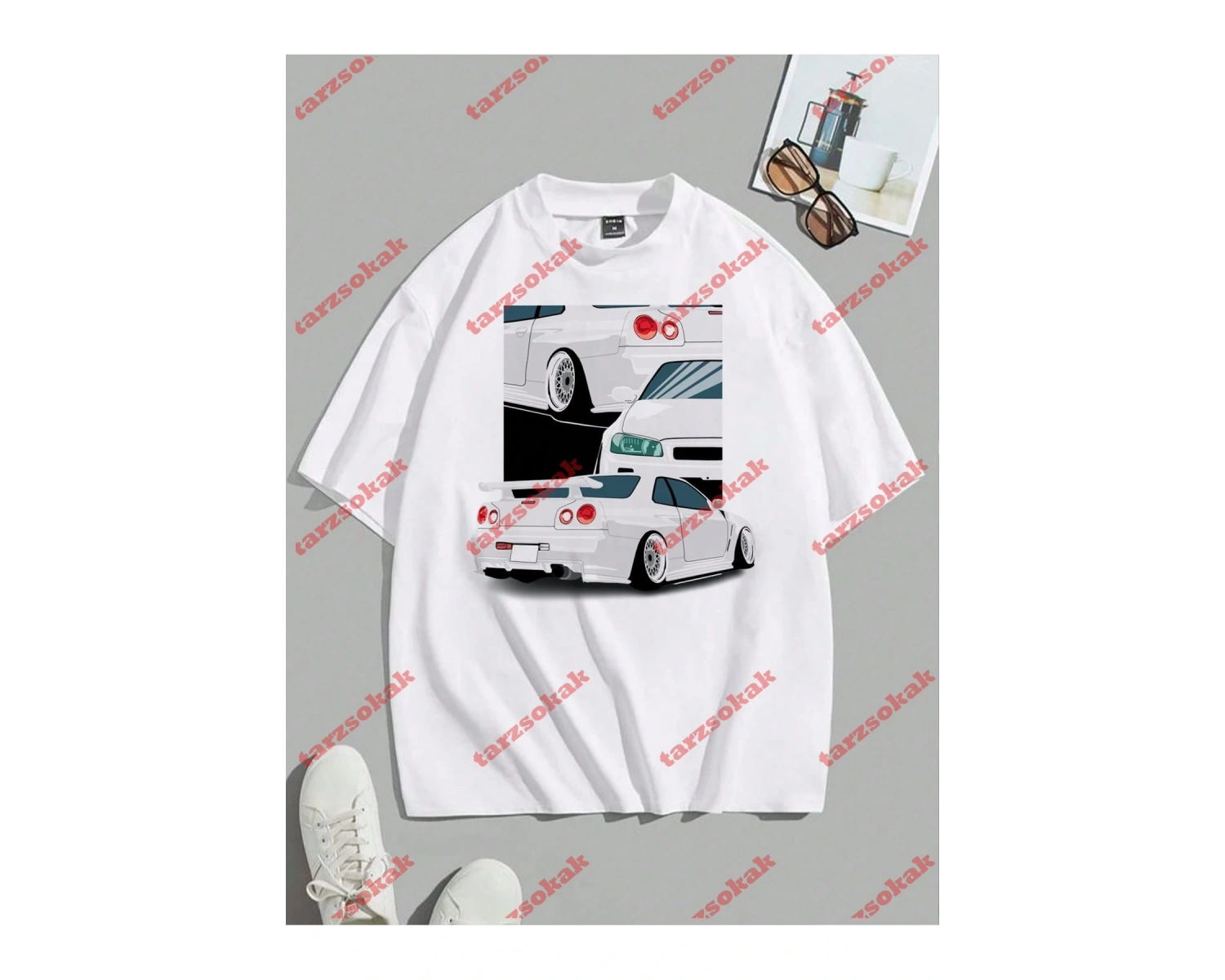 Model 3341 Erkek Yazlık Yuvarlak Yaka Kısa Kollu Günlük Tişört, Yaz