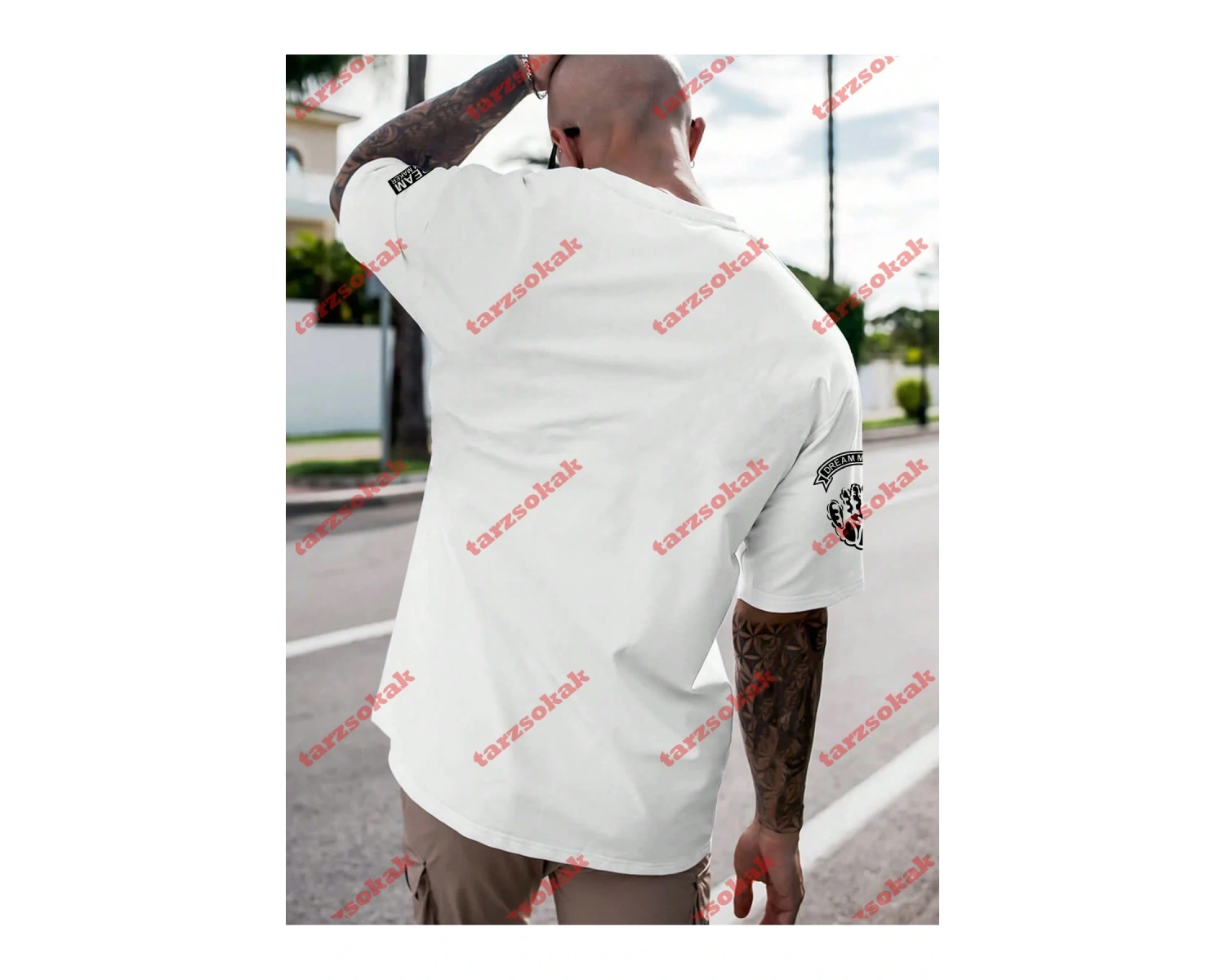 Model 3343 Erkek Yazlık Yuvarlak Yaka Kısa Kollu Günlük Tişört, Yaz