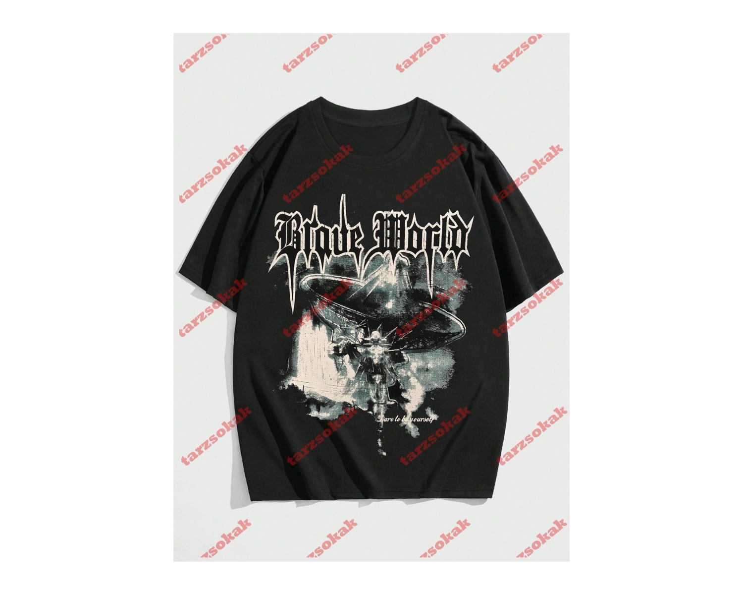 Model 3345 Erkek Yazlık Yuvarlak Yaka Kısa Kollu Günlük Tişört, Yaz