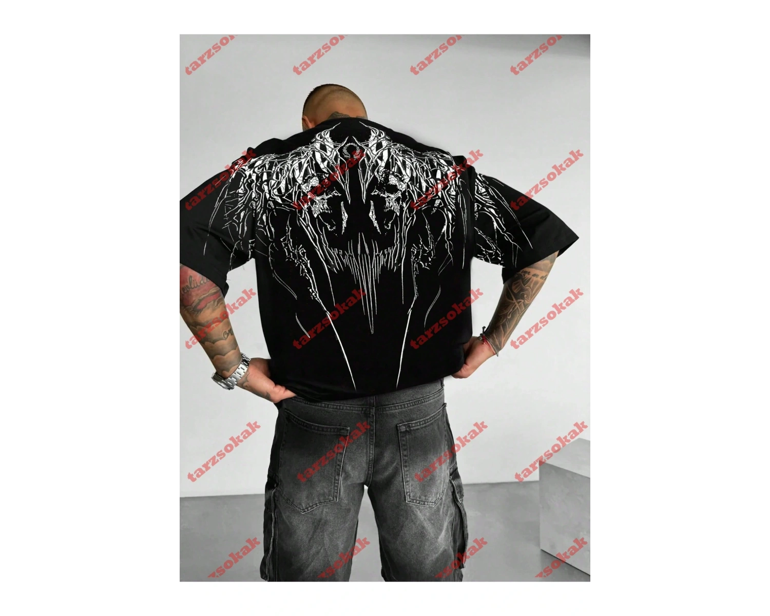 Model 3349 Erkek Yazlık Yuvarlak Yaka Kısa Kollu Günlük Tişört, Yaz