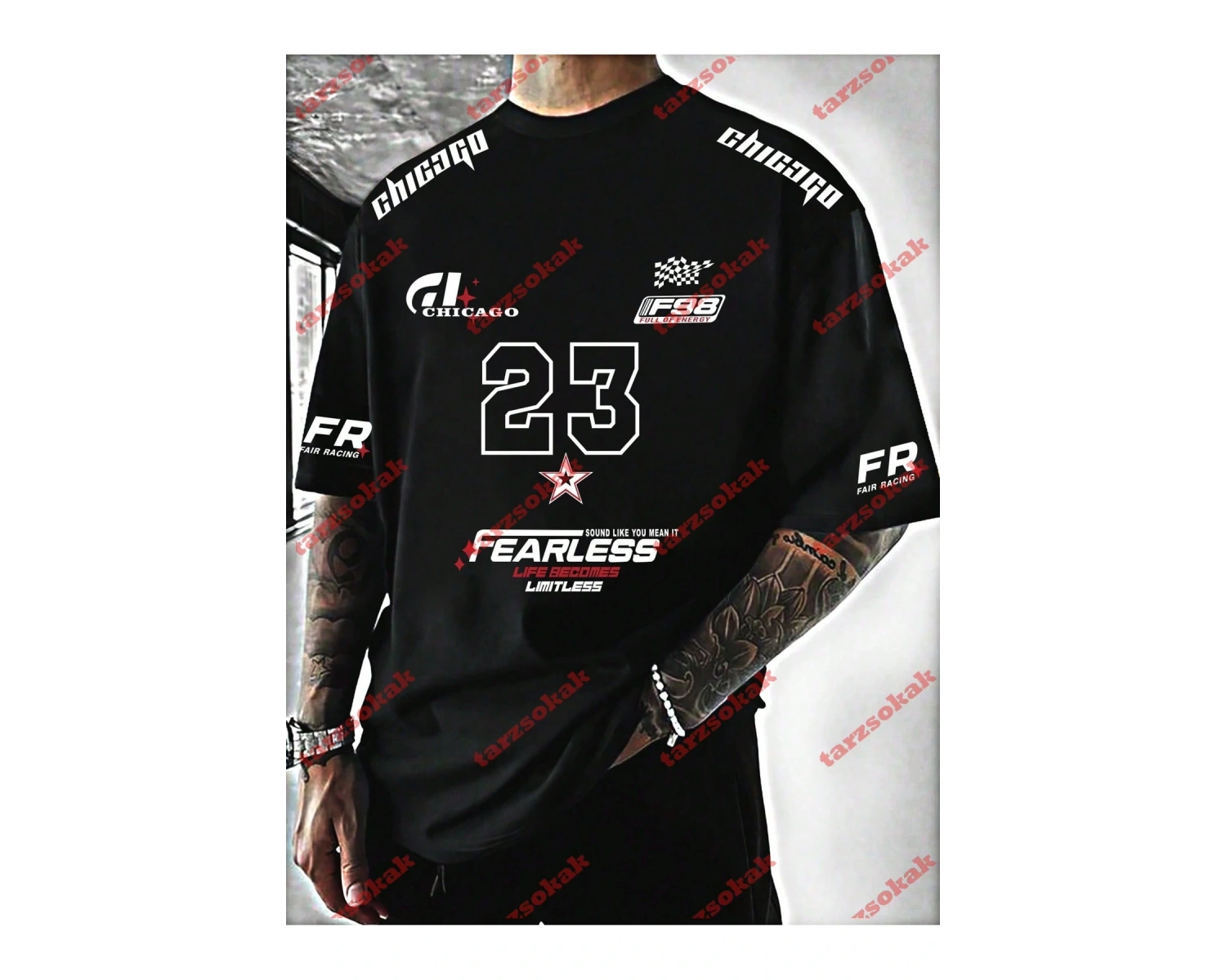 Model 3352 Erkek Yazlık Yuvarlak Yaka Kısa Kollu Günlük Tişört, Yaz