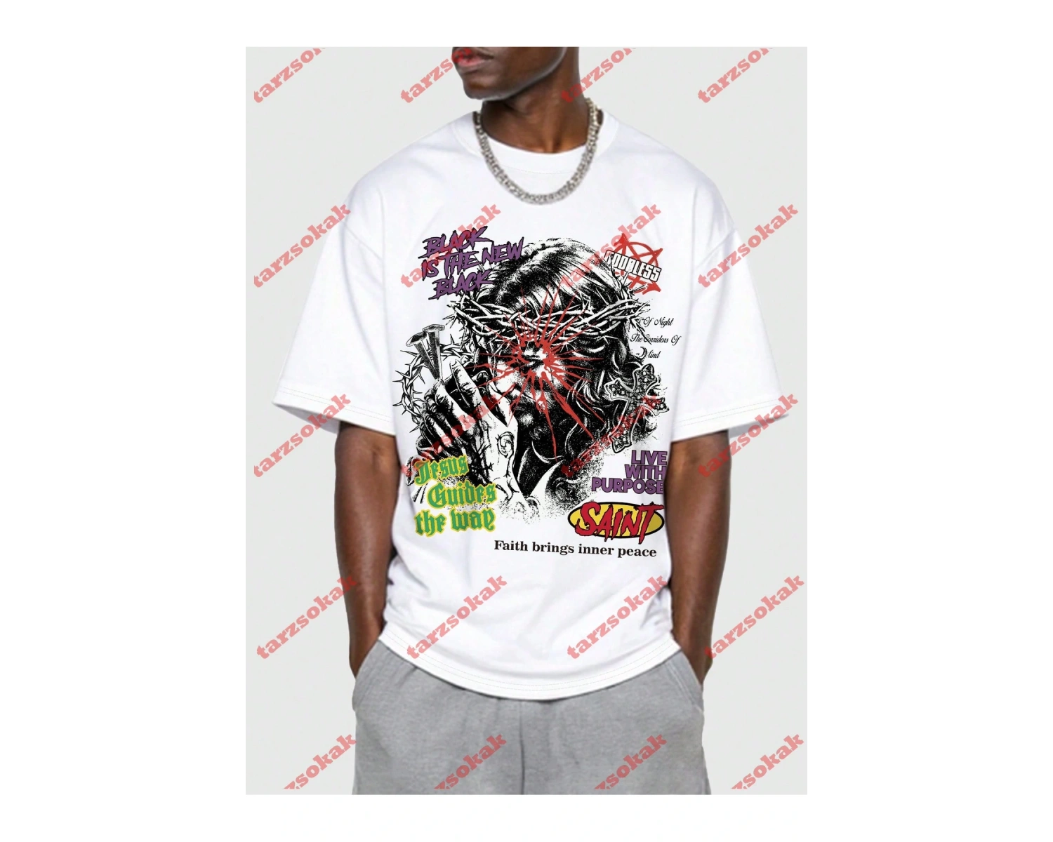 Model 3353 Erkek Yazlık Yuvarlak Yaka Kısa Kollu Günlük Tişört, Yaz