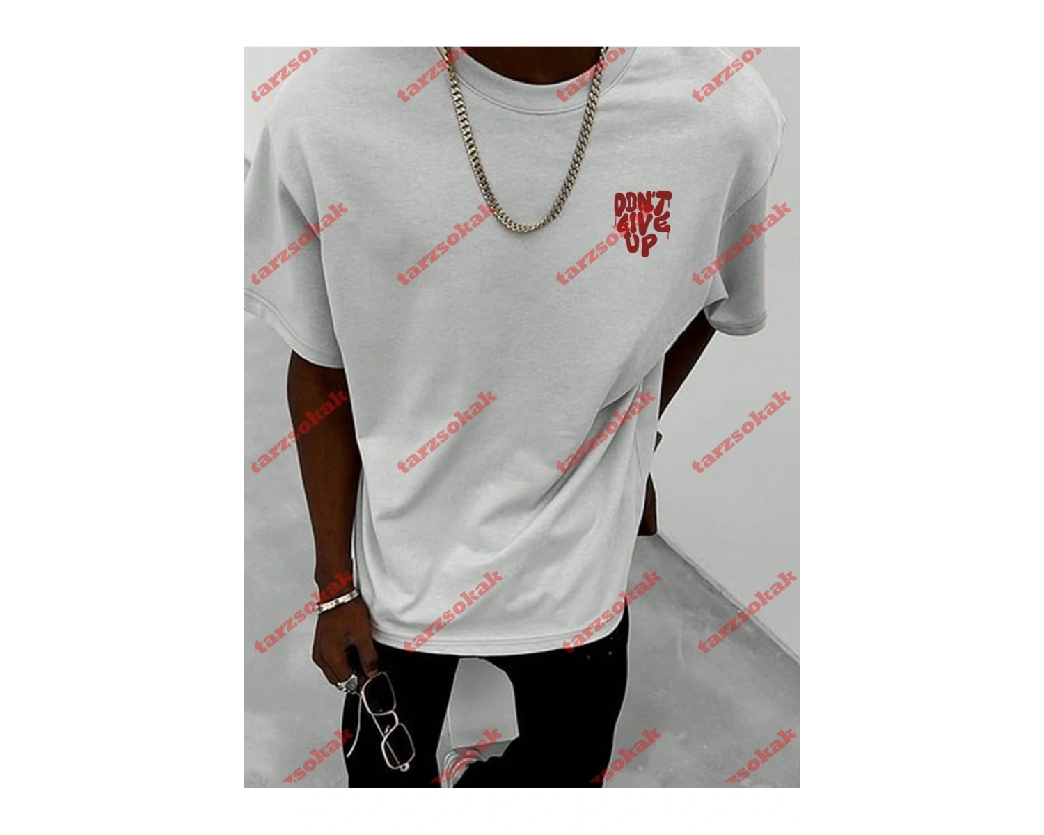 Model 3361 Erkek Yazlık Yuvarlak Yaka Kısa Kollu Günlük Tişört, Yaz