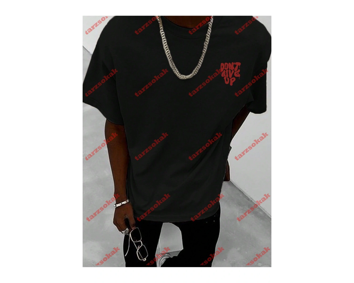 Model 3361 Erkek Yazlık Yuvarlak Yaka Kısa Kollu Günlük Tişört, Yaz