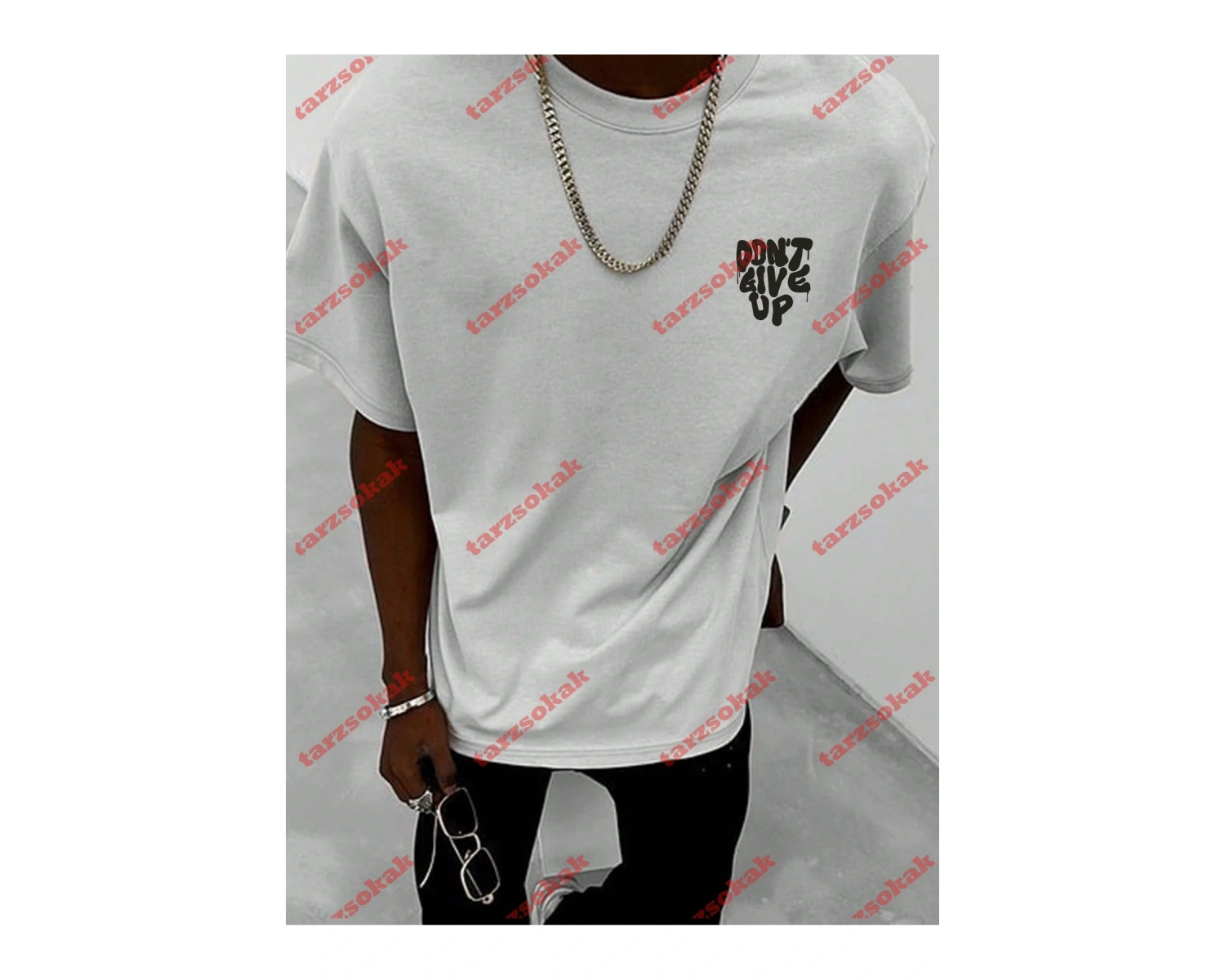 Model 3361 Erkek Yazlık Yuvarlak Yaka Kısa Kollu Günlük Tişört, Yaz